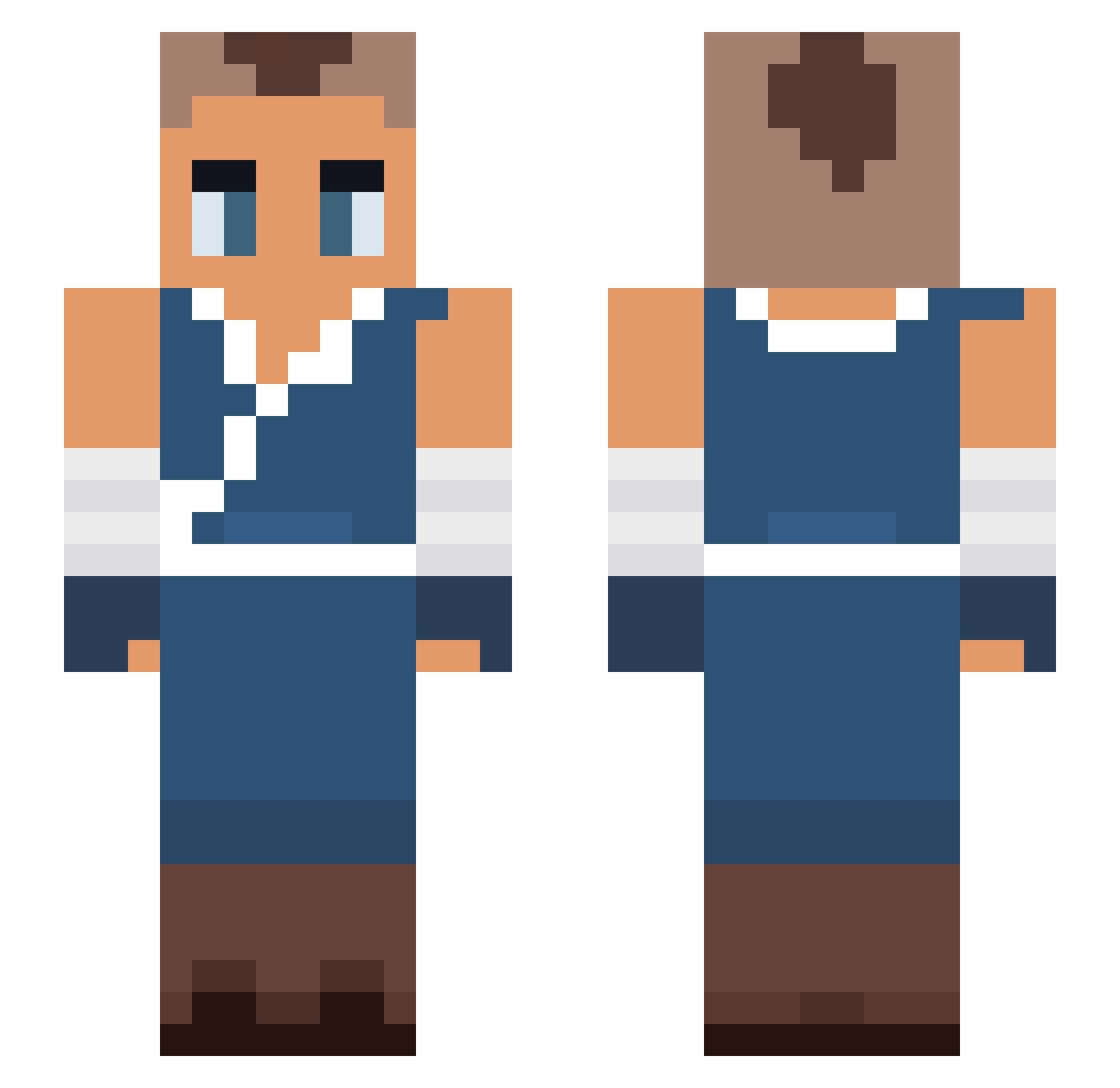 Gbrar04 Minecraft skin, front and back view