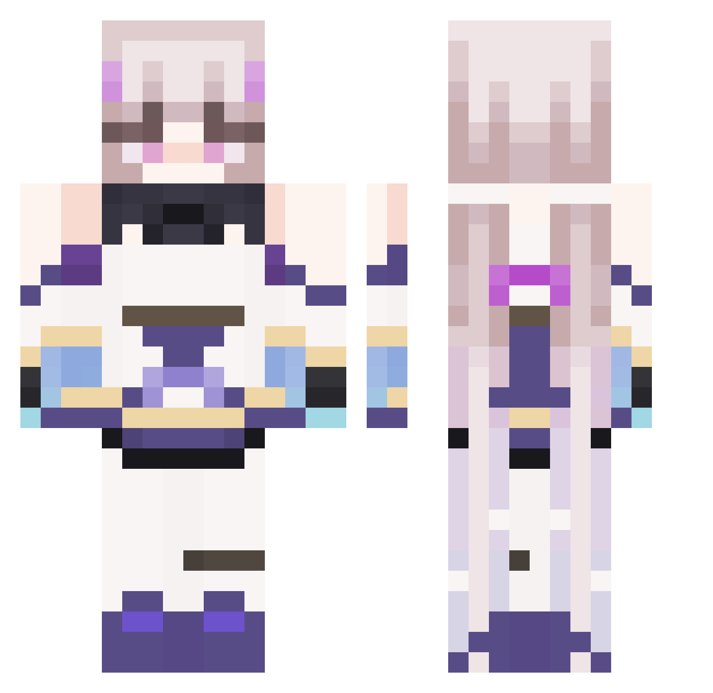 urlocallindor Minecraft skin, front and back view