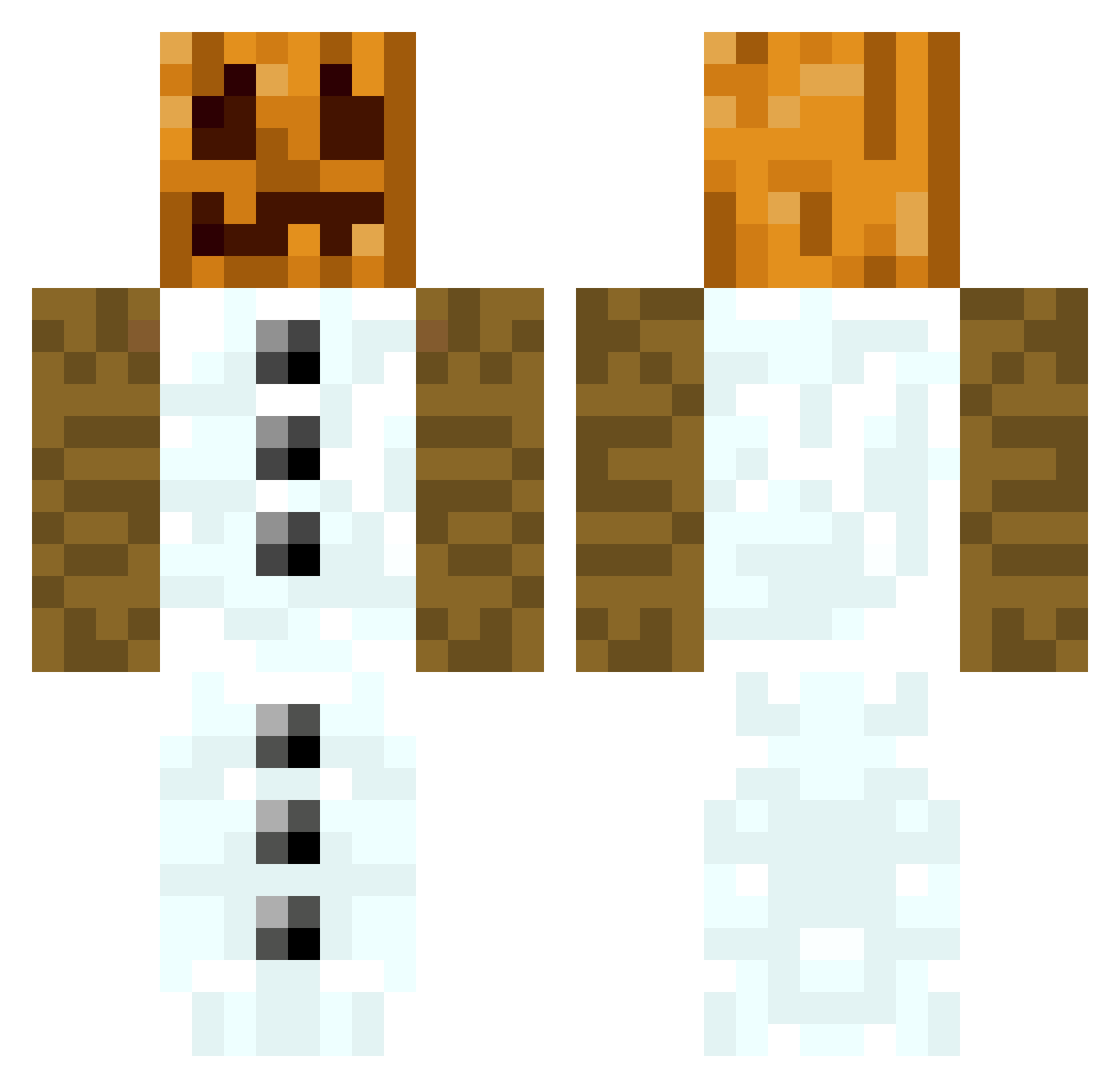 Snowball13bro Minecraft skin, front and back view