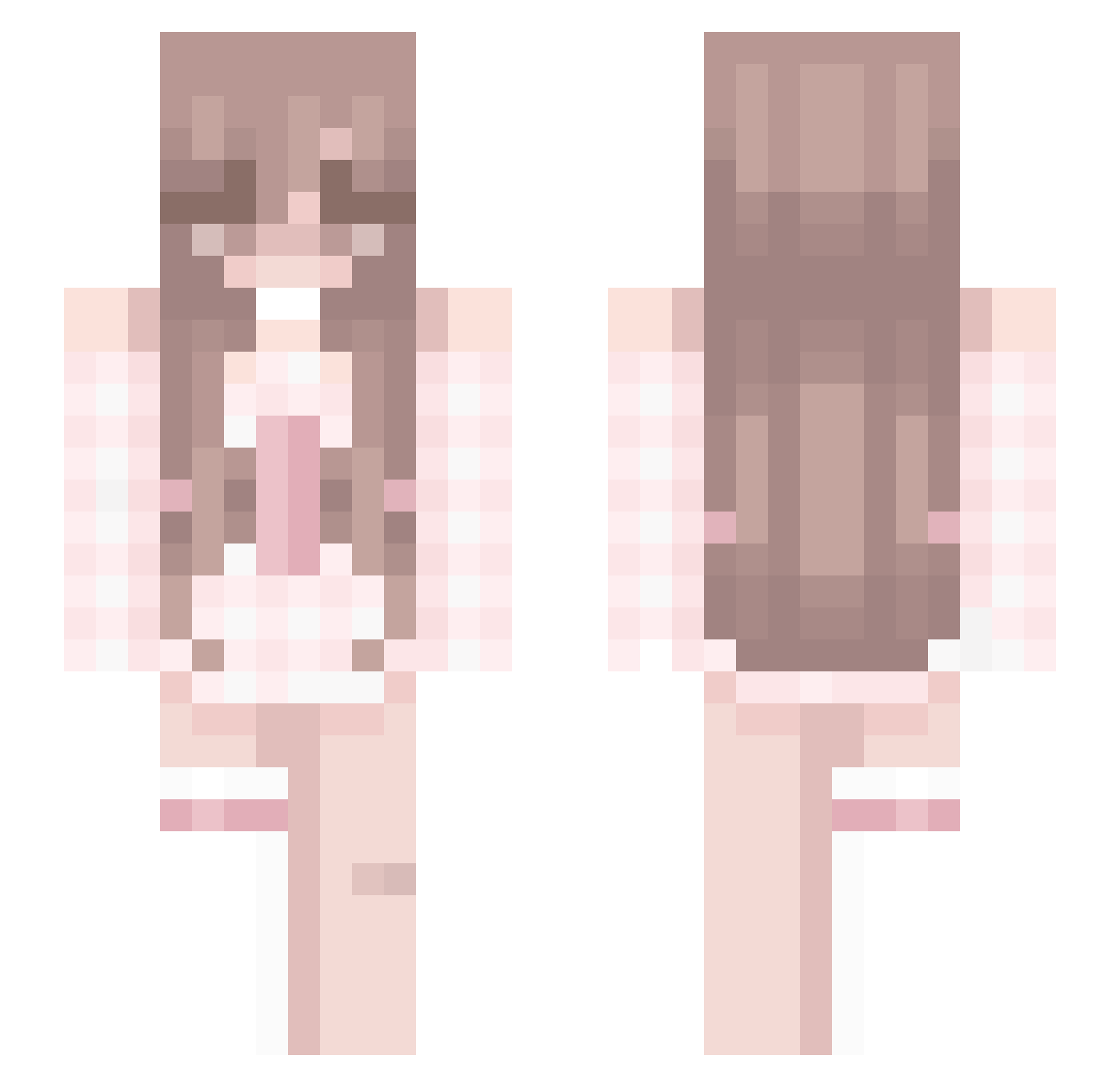 f_Microsoft_710 Minecraft skin, front and back view