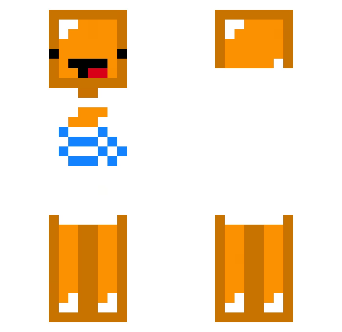 marcelcio Minecraft skin, front and back view
