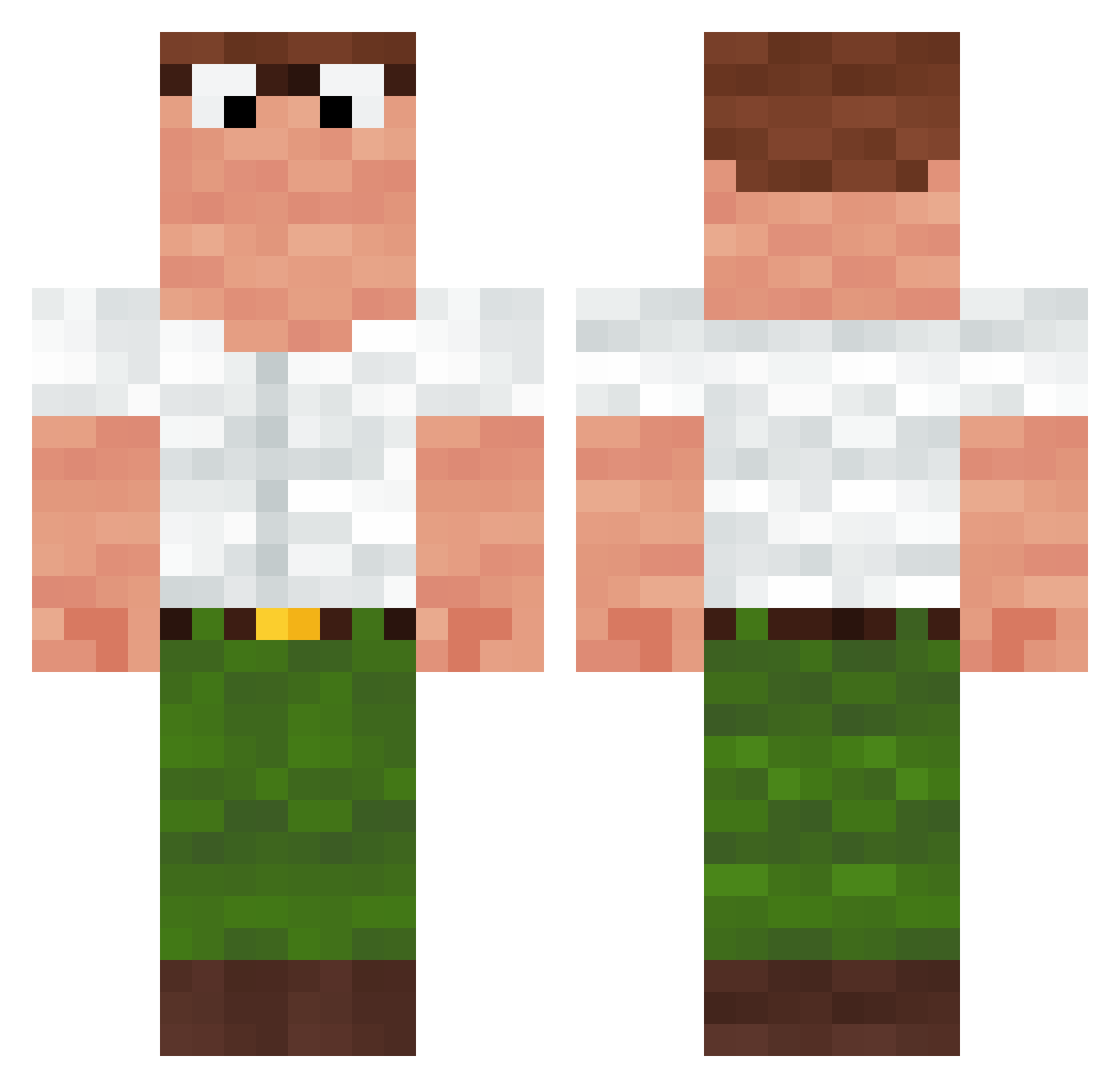 beal1986 Minecraft skin, front and back view