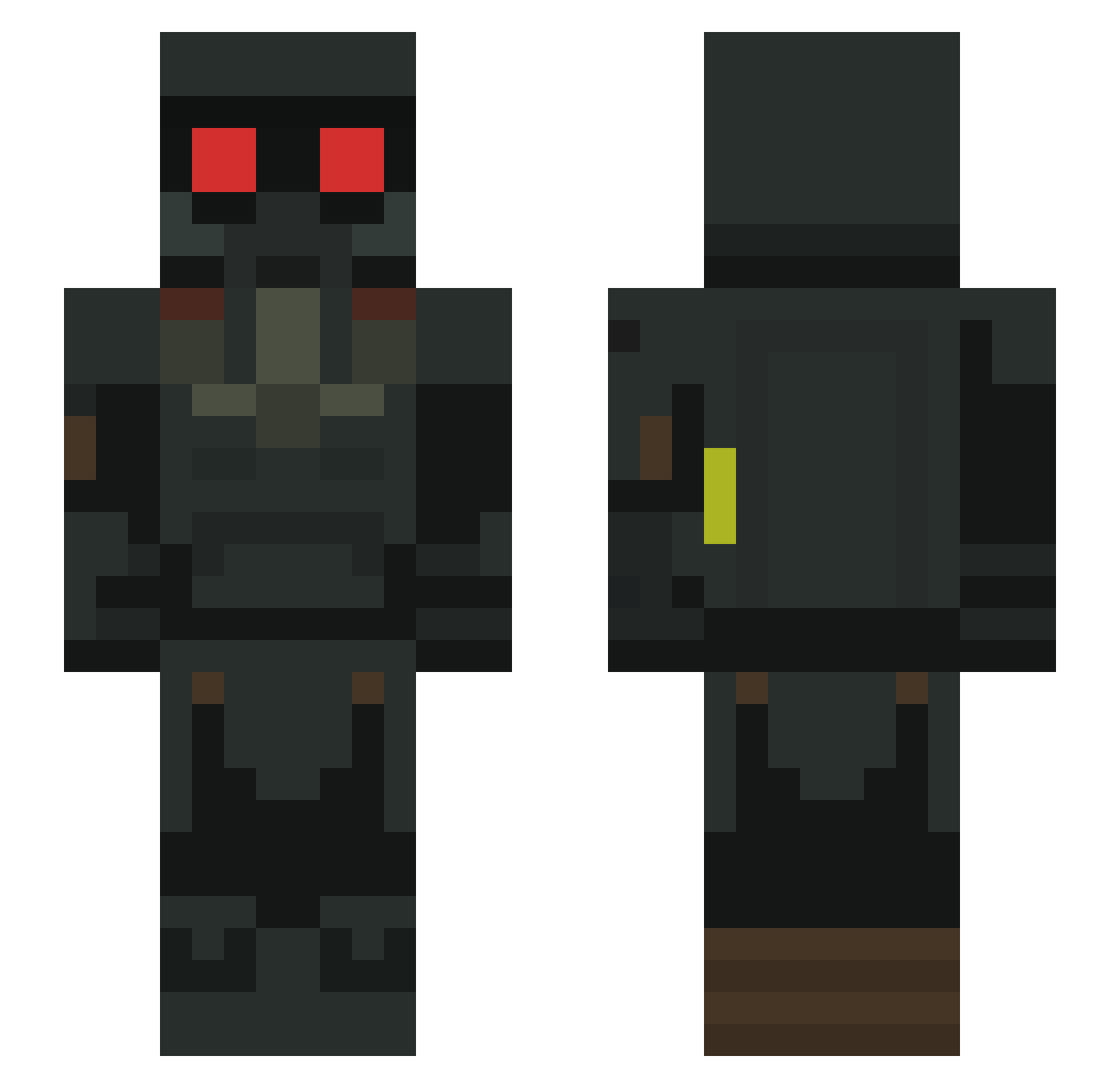 mcidmcidmcidmcid Minecraft skin, front and back view