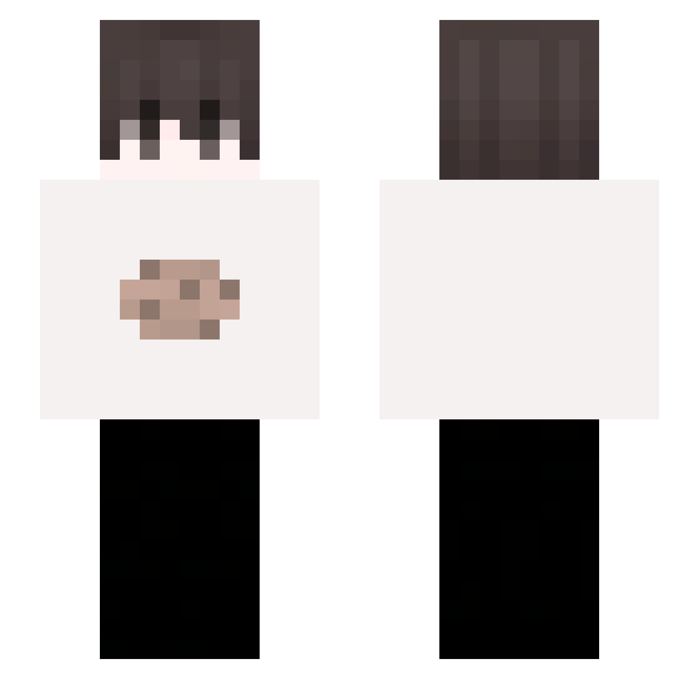Palaryyy Minecraft skin, front and back view
