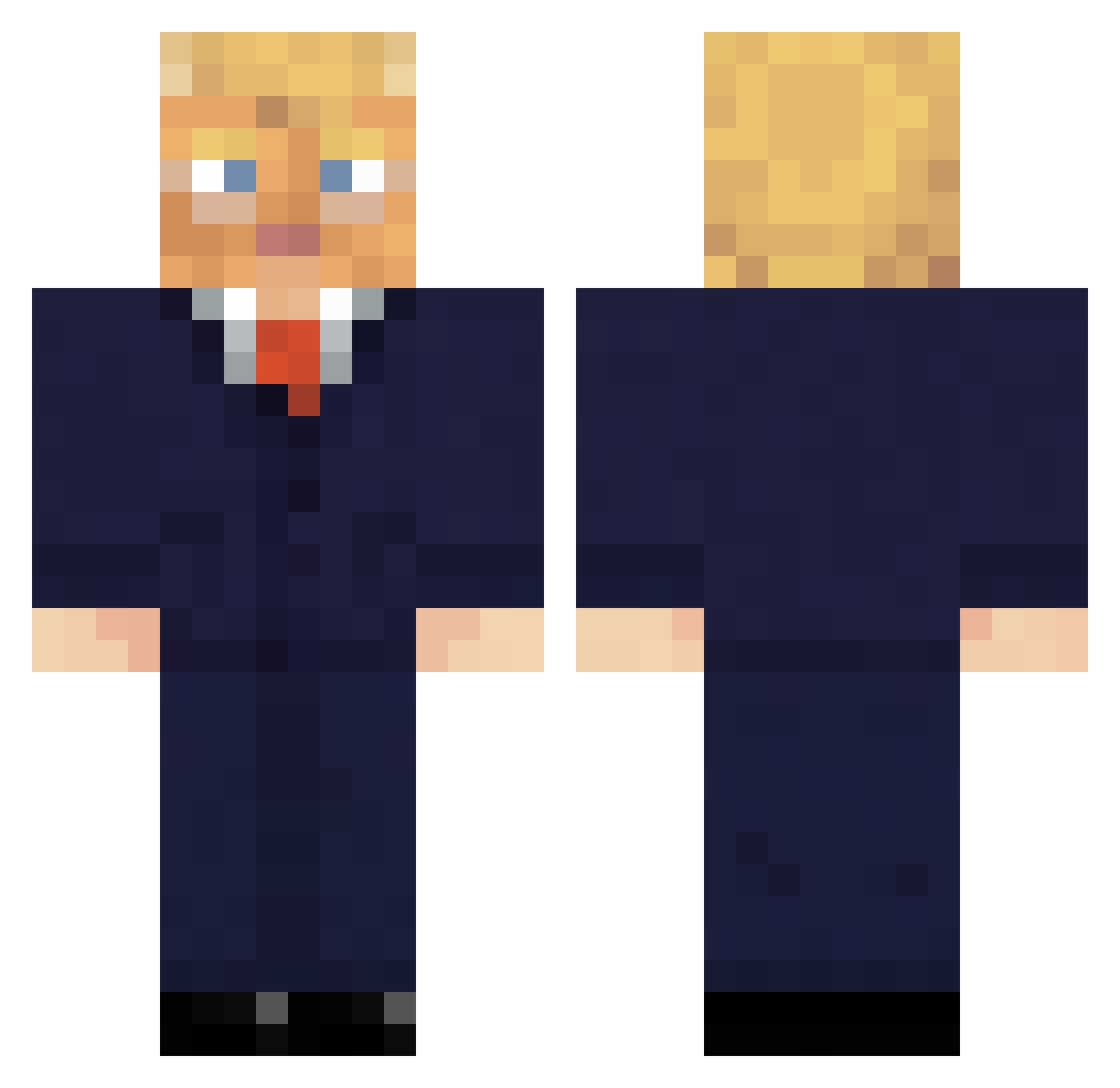OmasAb90 Minecraft skin, front and back view