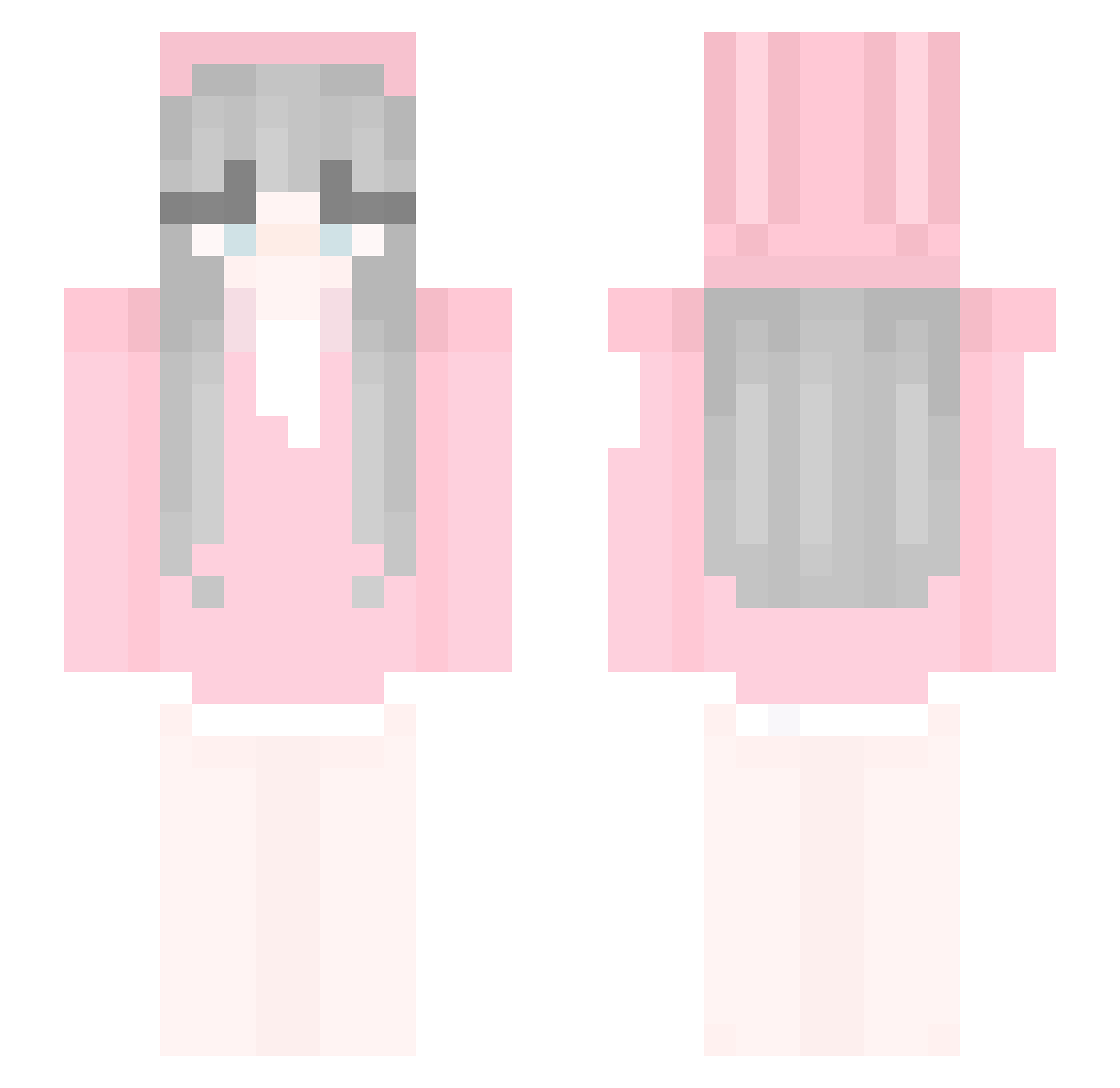rapiDthaGOAT Minecraft skin, front and back view