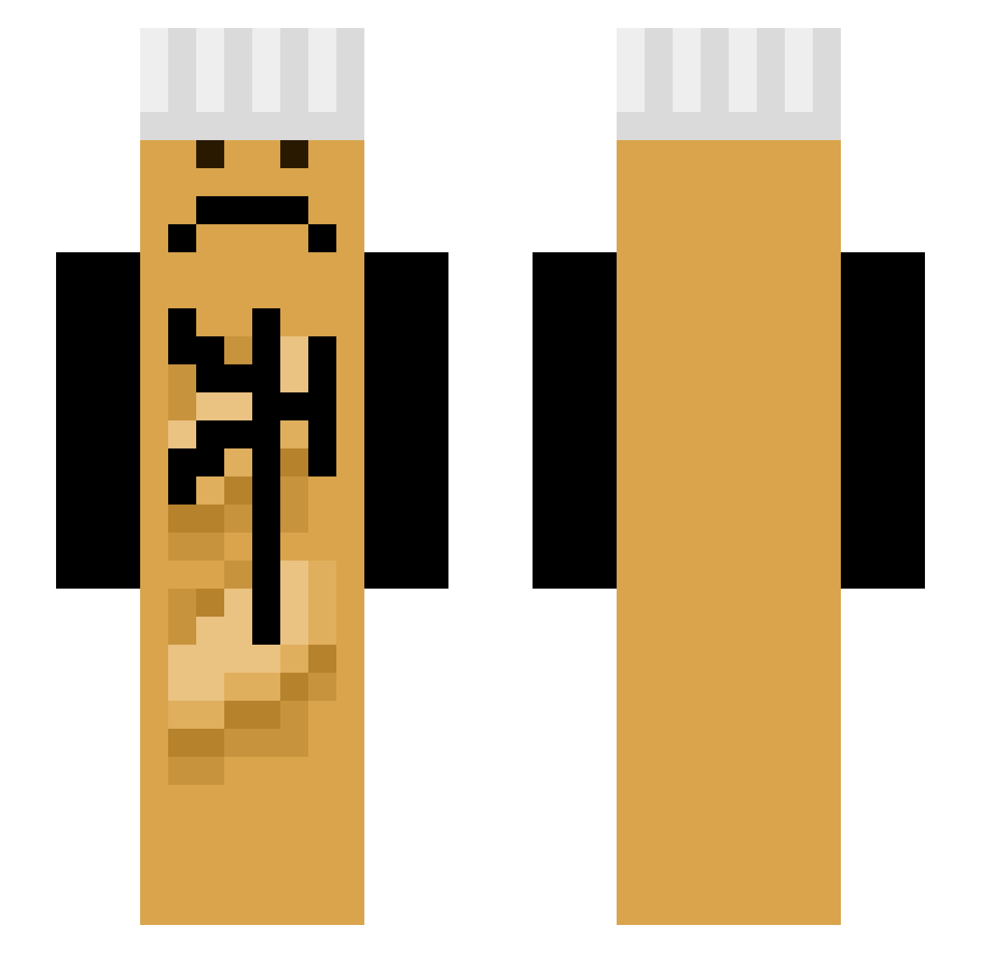BaguetteSniperXD Minecraft skin, front and back view