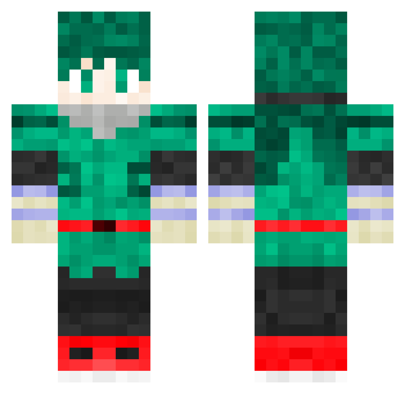 tommy_31 Minecraft skin, front and back view