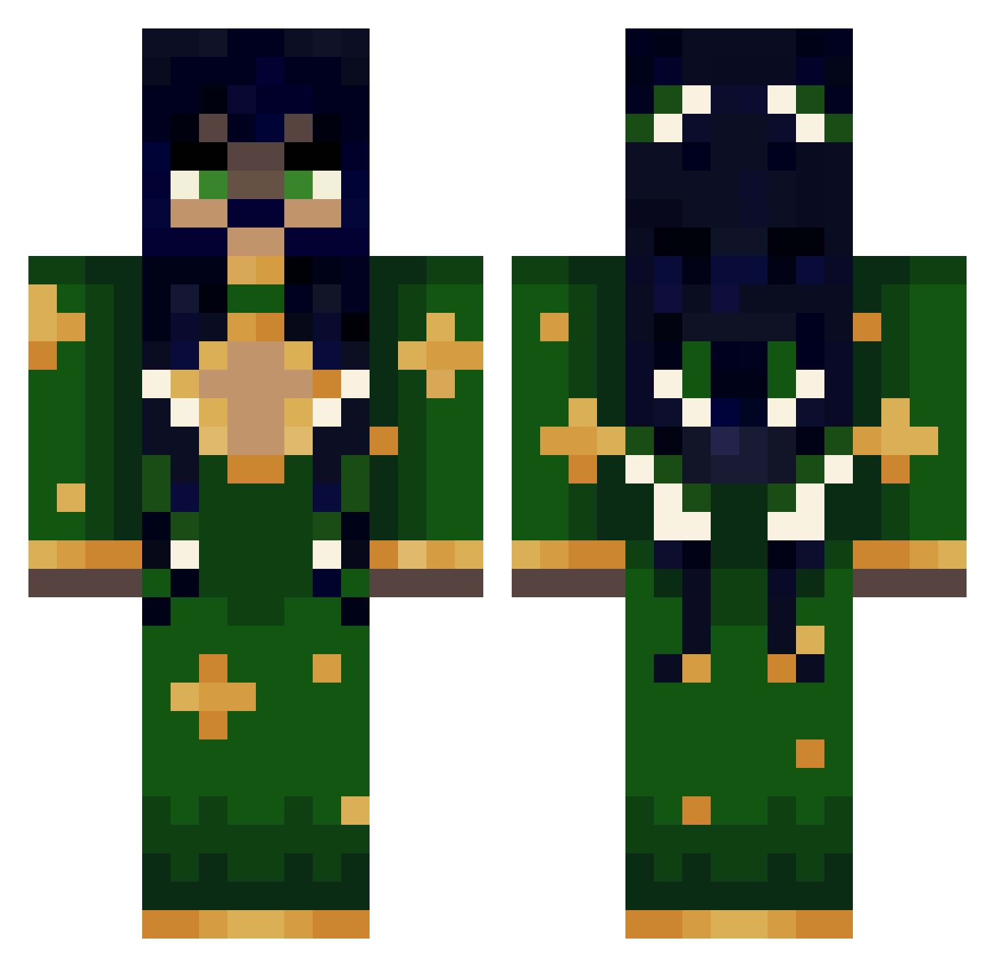 panopti_con Minecraft skin, front and back view