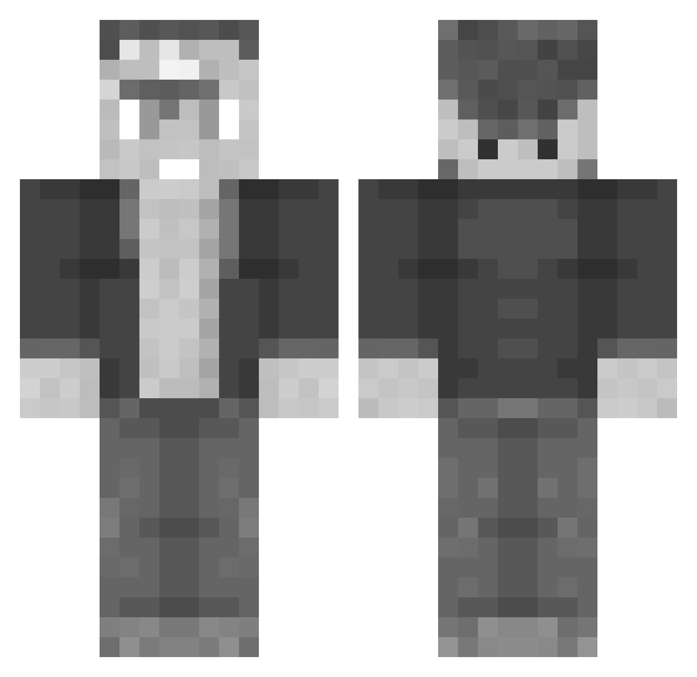 iguyfast Minecraft skin, front and back view
