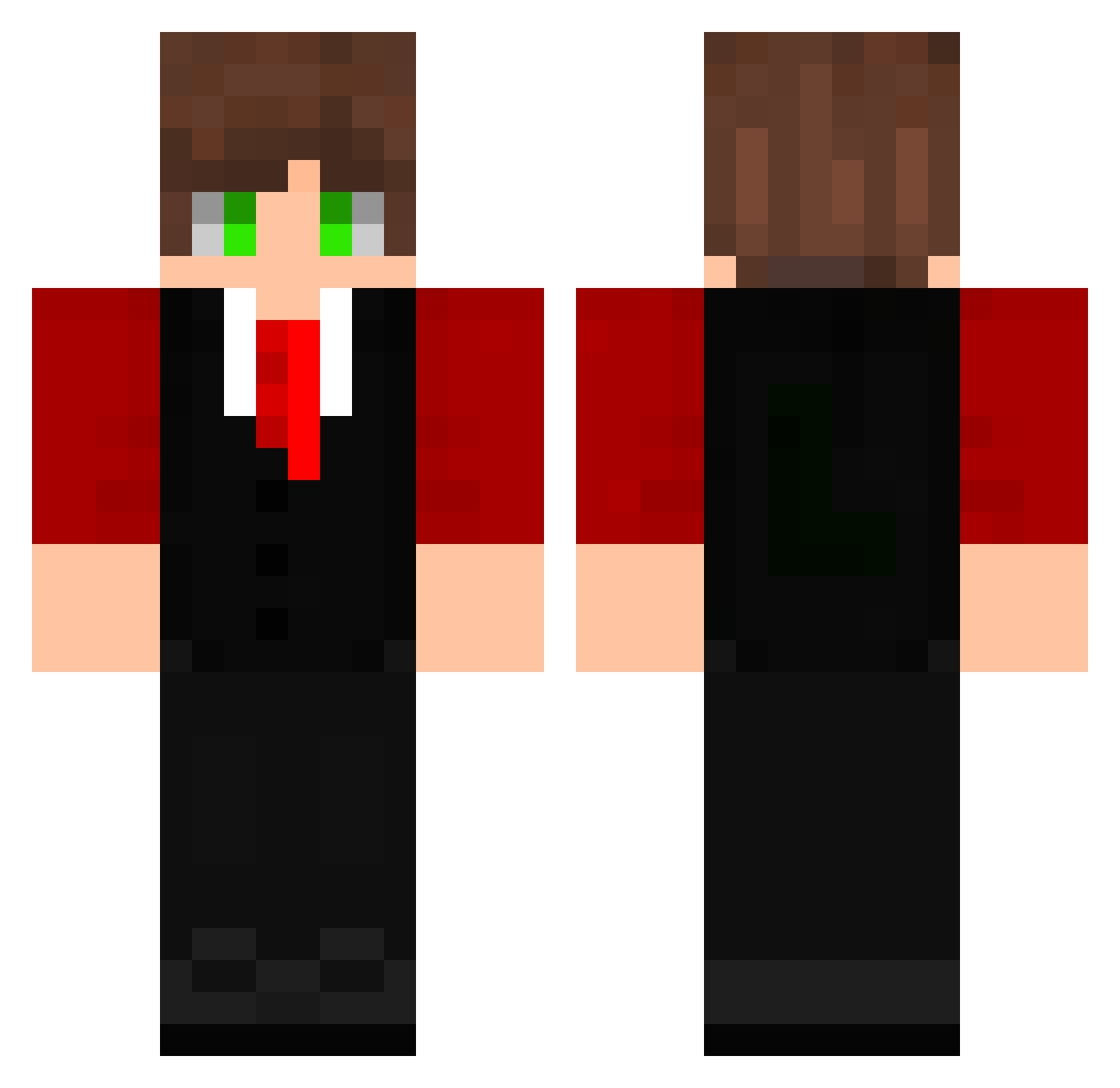 L347 Minecraft skin, front and back view