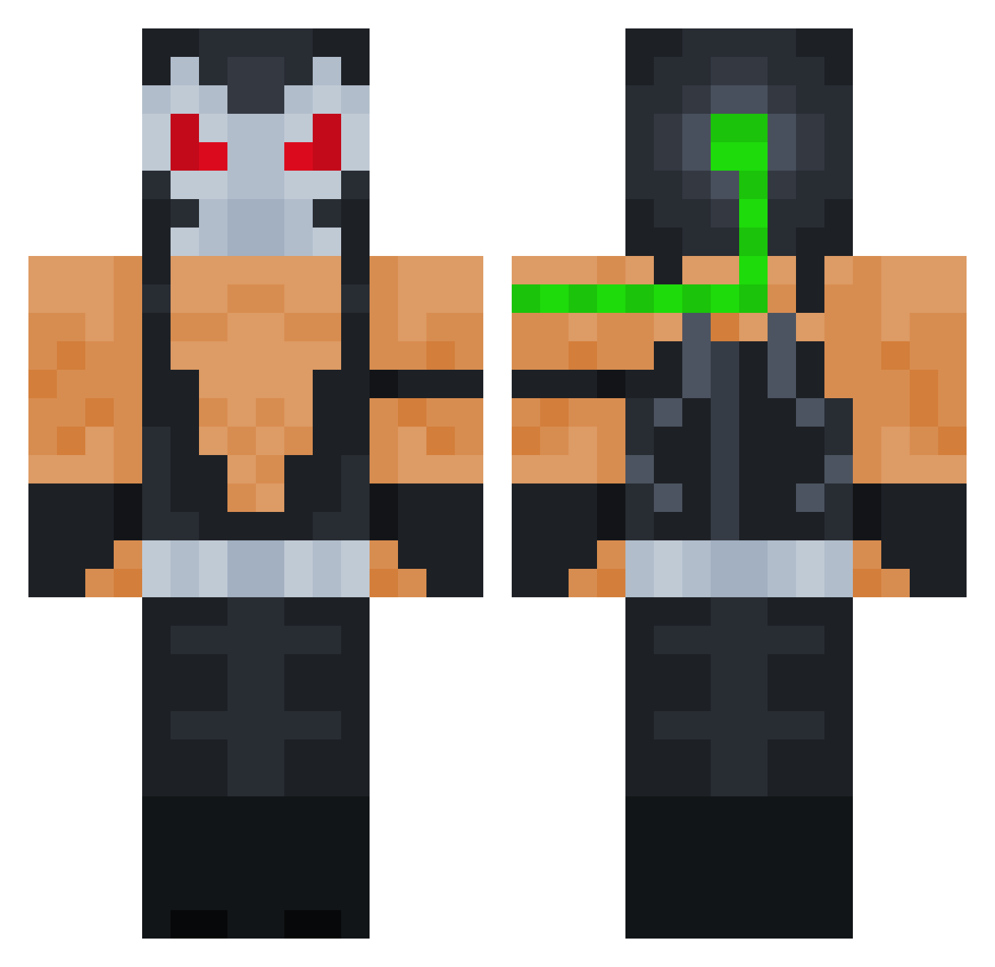 everythingfaygo Minecraft skin, front and back view