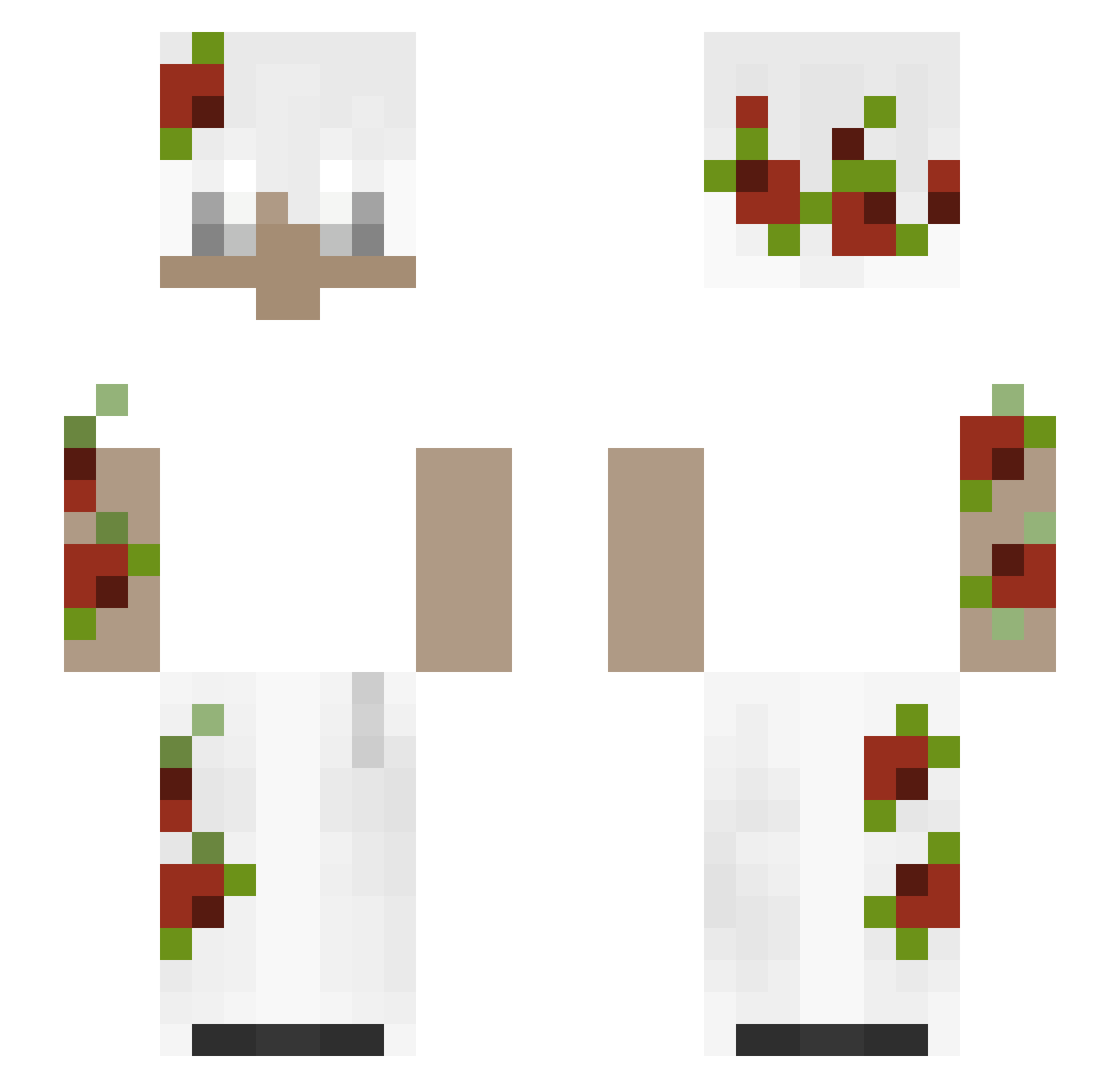 _Ryxn Minecraft skin, front and back view