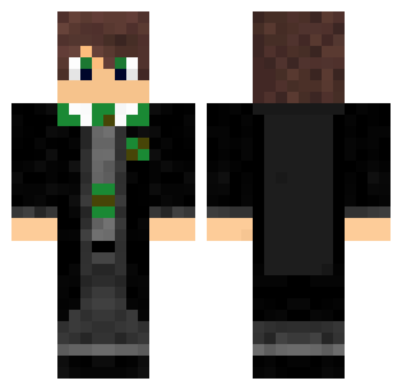Jornekuuh Minecraft skin, front and back view