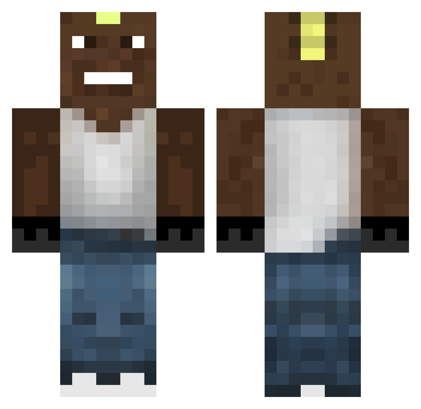 Hot_pomaranczka Minecraft skin, front and back view