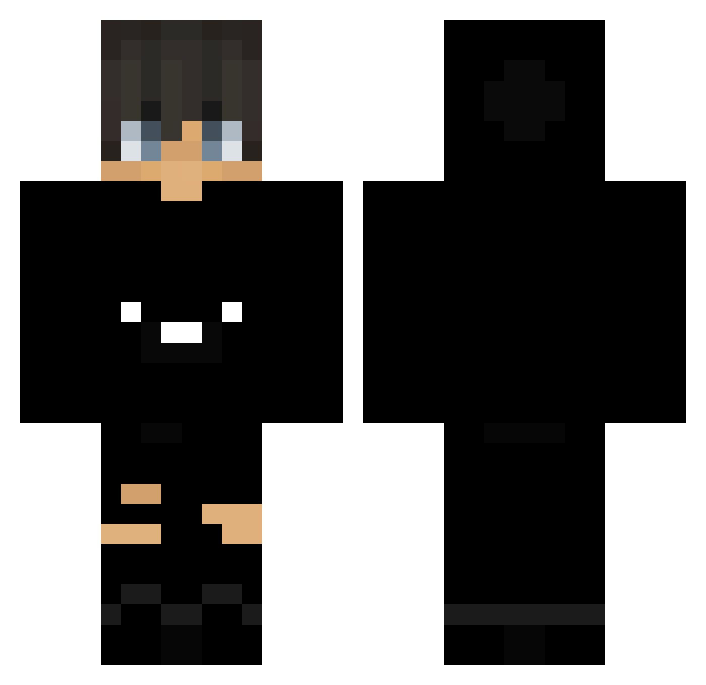 Poonda_ Minecraft skin, front and back view