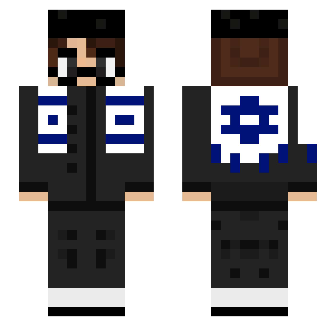 Rull08_ Minecraft skin, front and back view