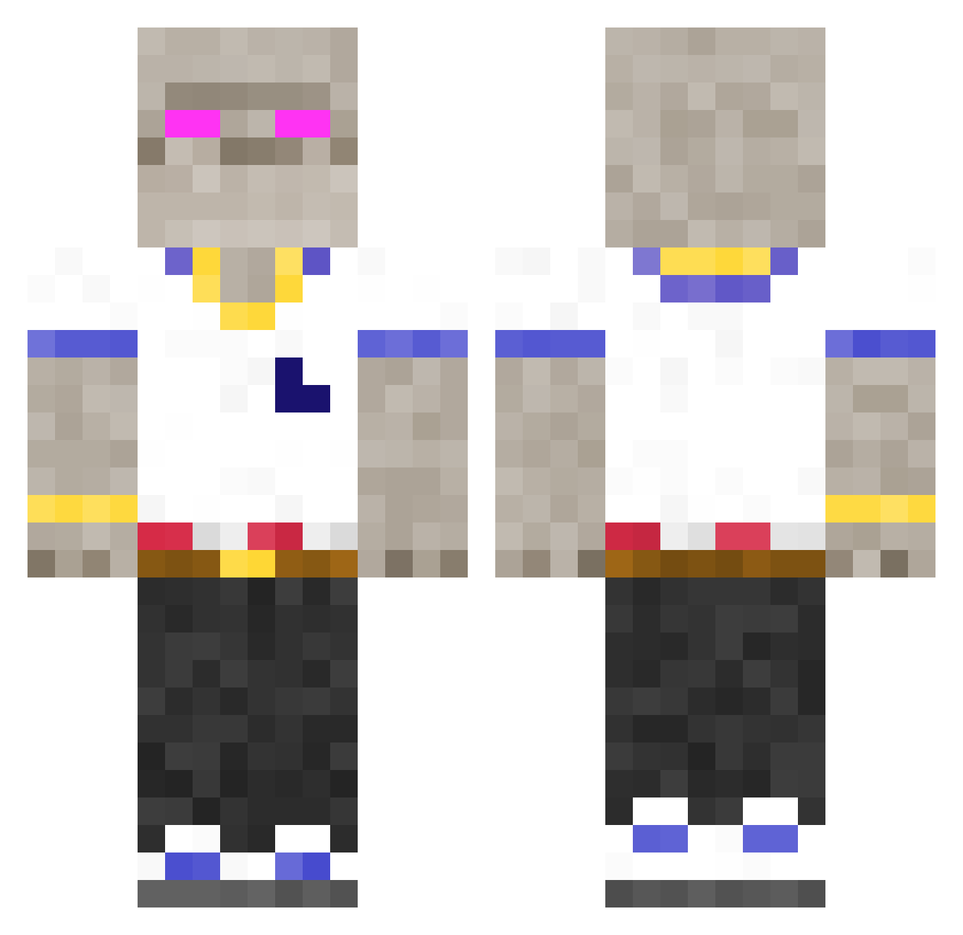 RichCooop Minecraft skin, front and back view