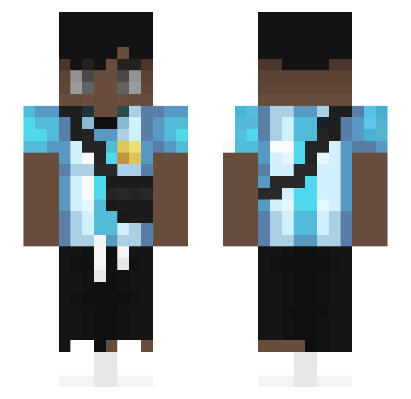 Marquinhoo2002 Minecraft skin, front and back view
