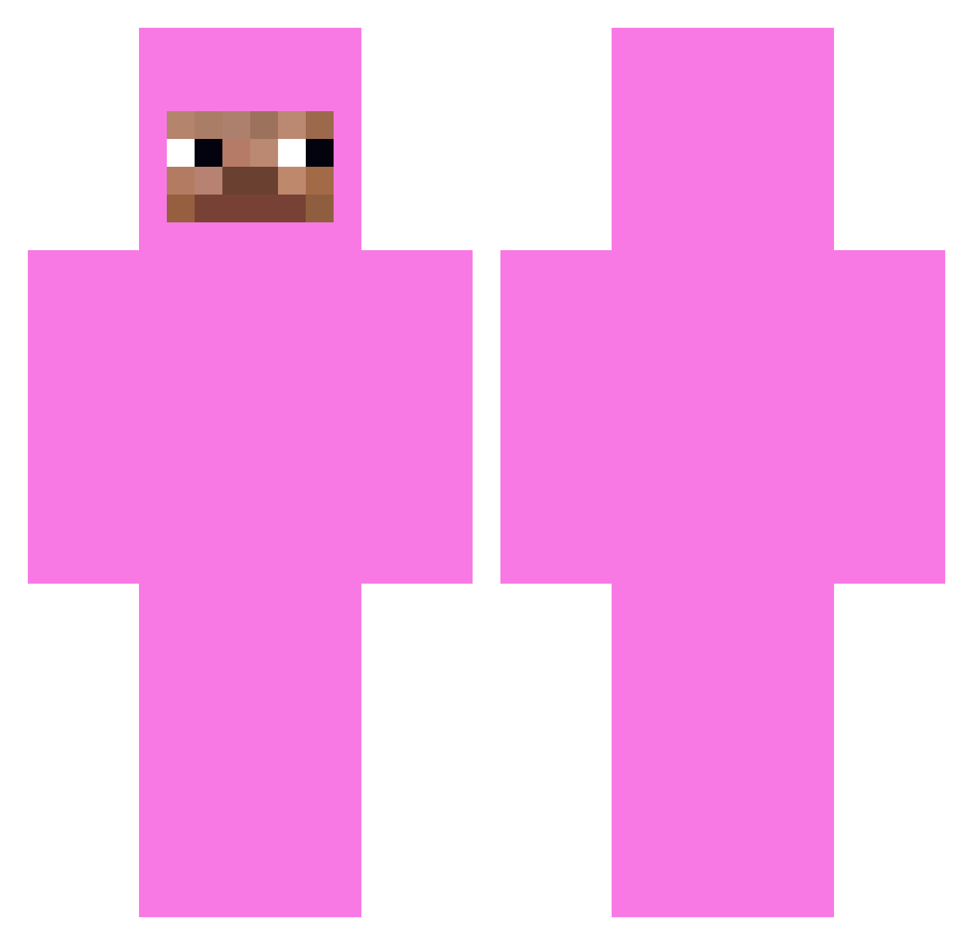 BlankStateOfMind Minecraft skin, front and back view