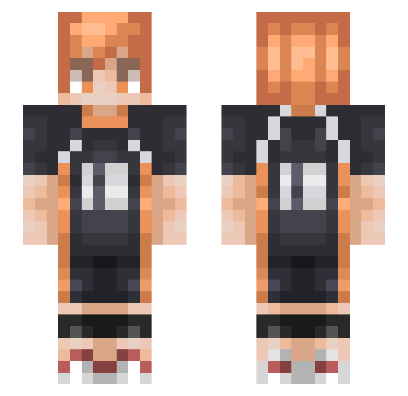 IHATESPINACH Minecraft skin, front and back view