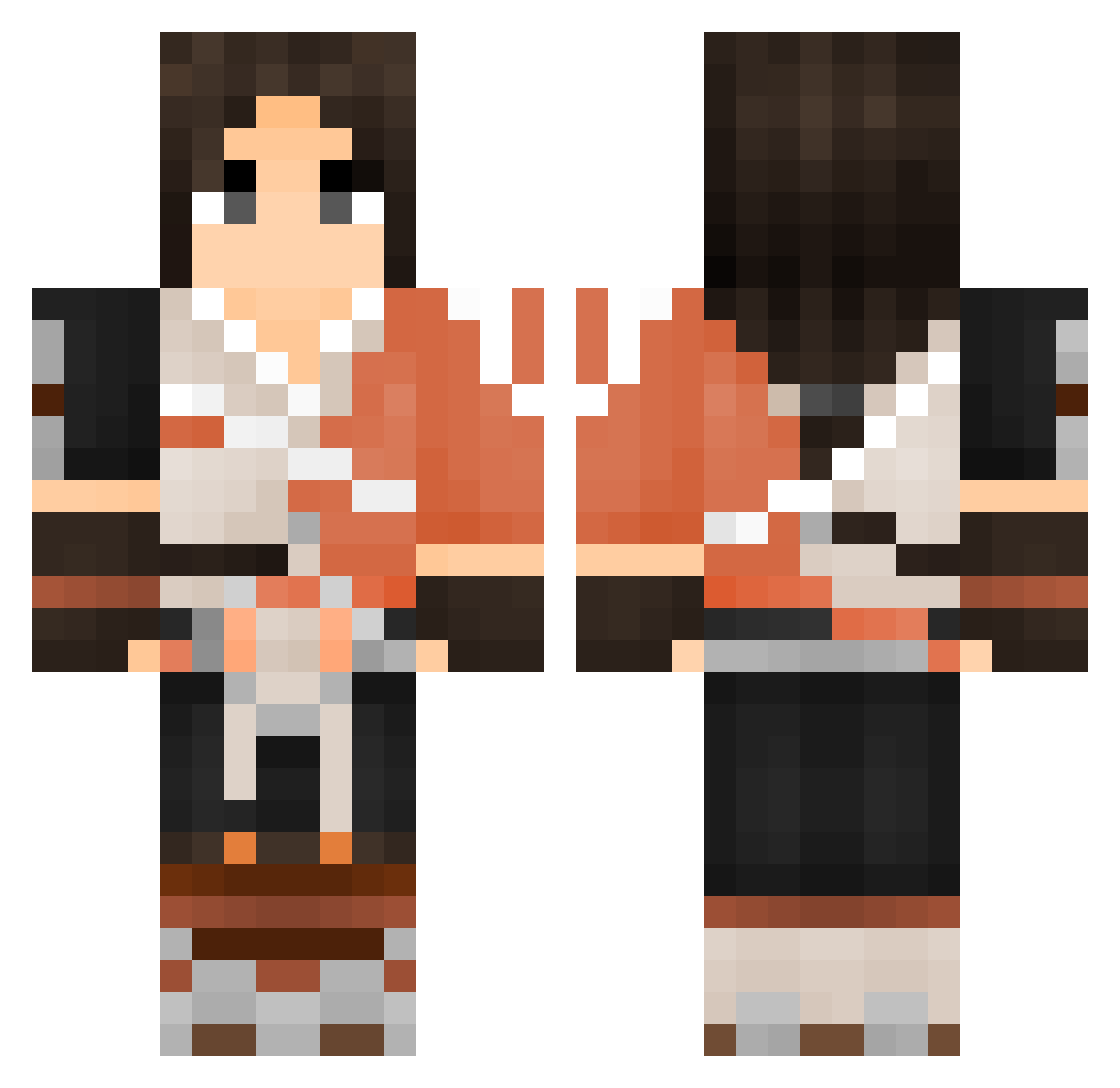 cooljerry233 Minecraft skin, front and back view