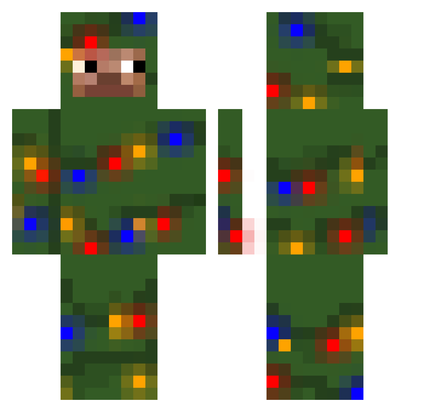 I_MISS_Y0U Minecraft skin, front and back view
