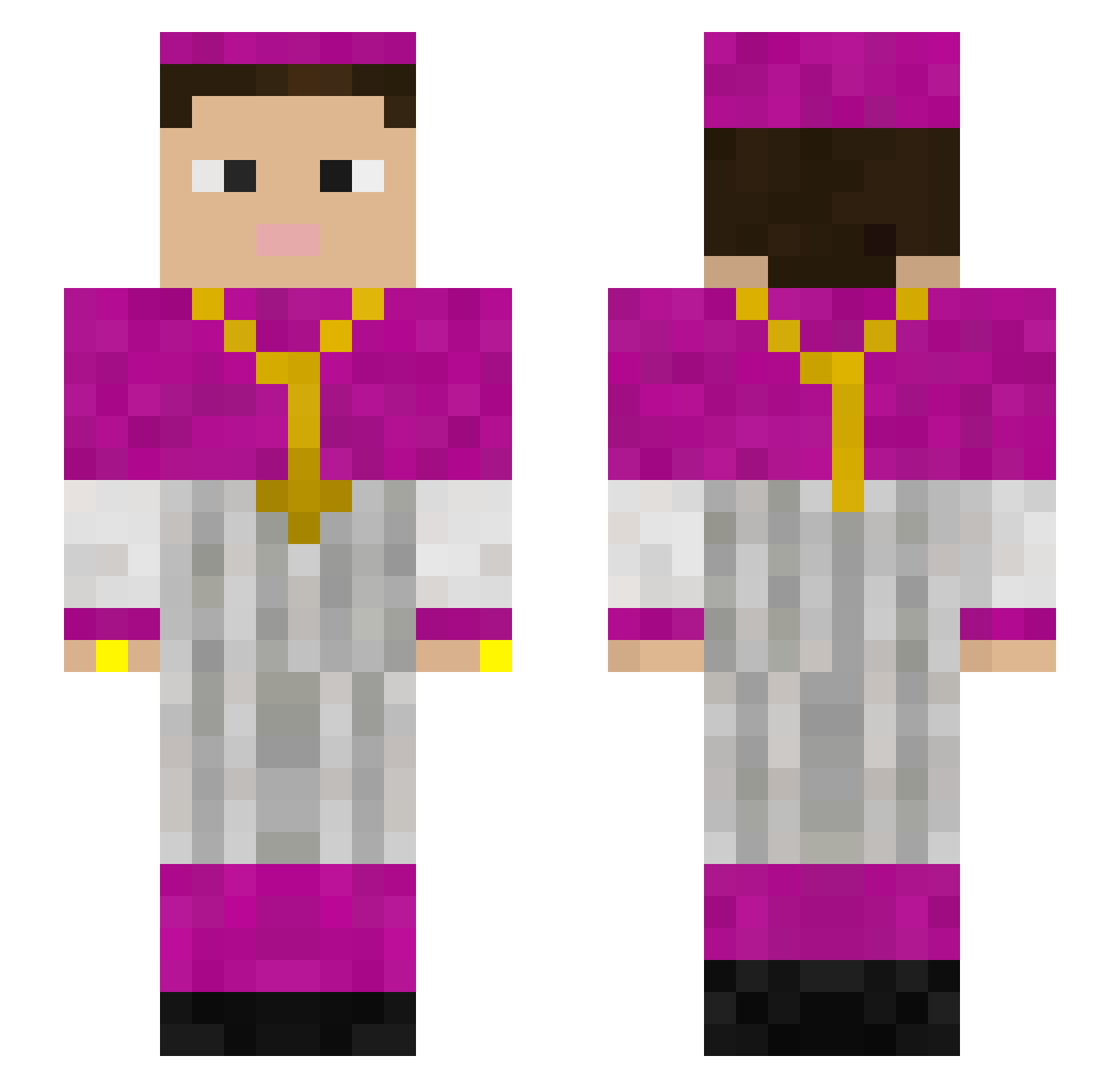 RickGueimer Minecraft skin, front and back view