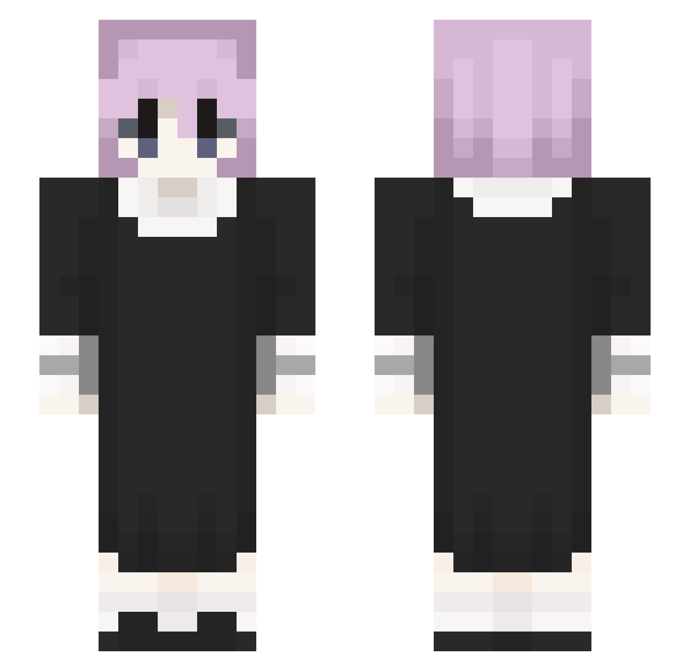 Hyoteki Minecraft skin, front and back view