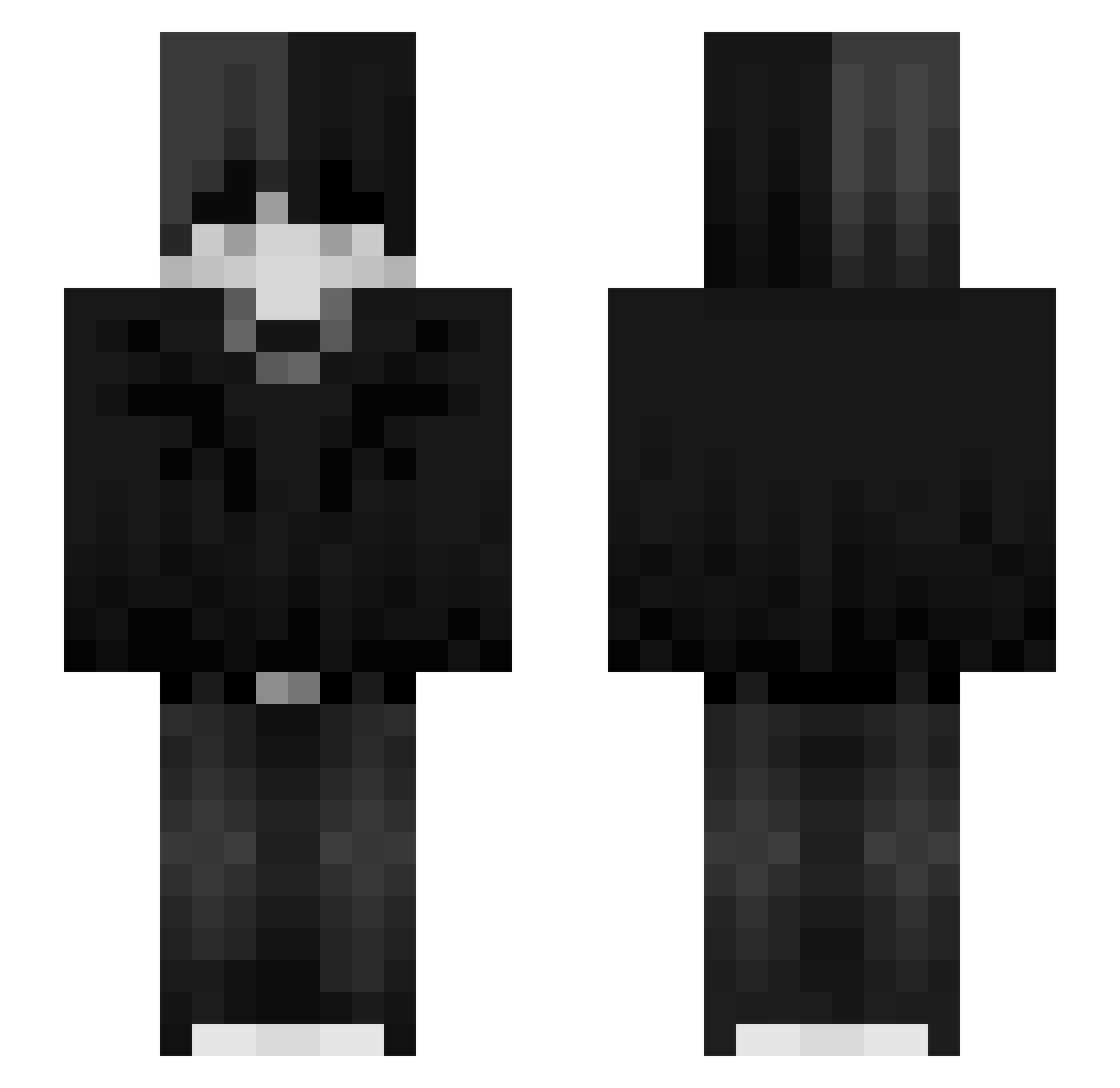 _ecsy Minecraft skin, front and back view