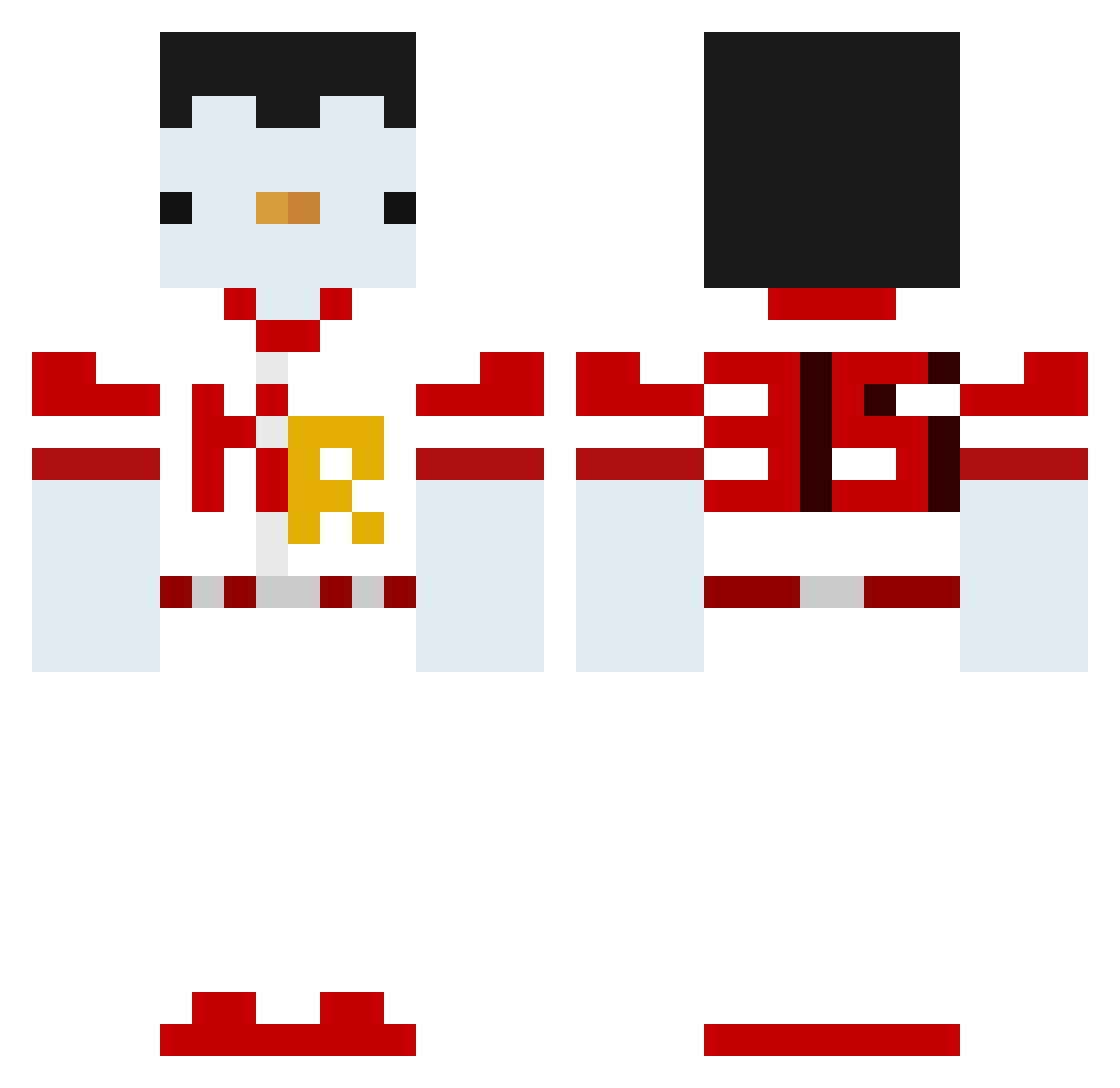 pingnul_V2 Minecraft skin, front and back view