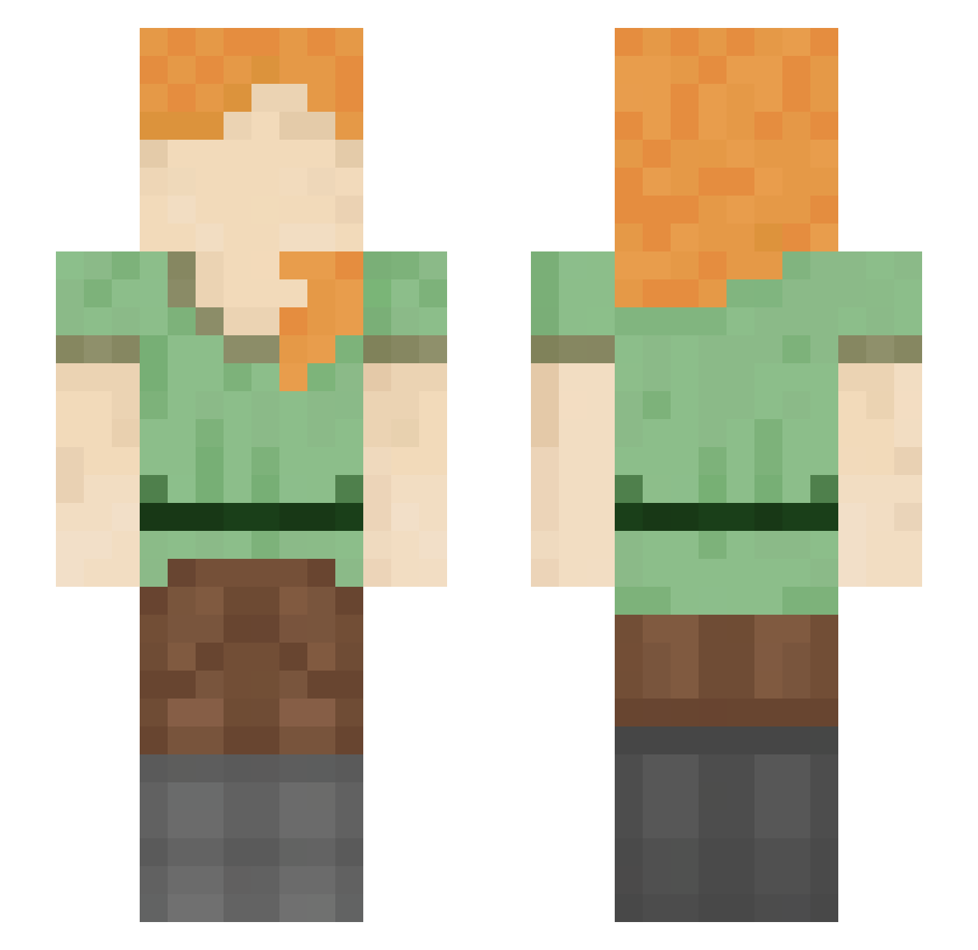 The5thColumn Minecraft skin, front and back view