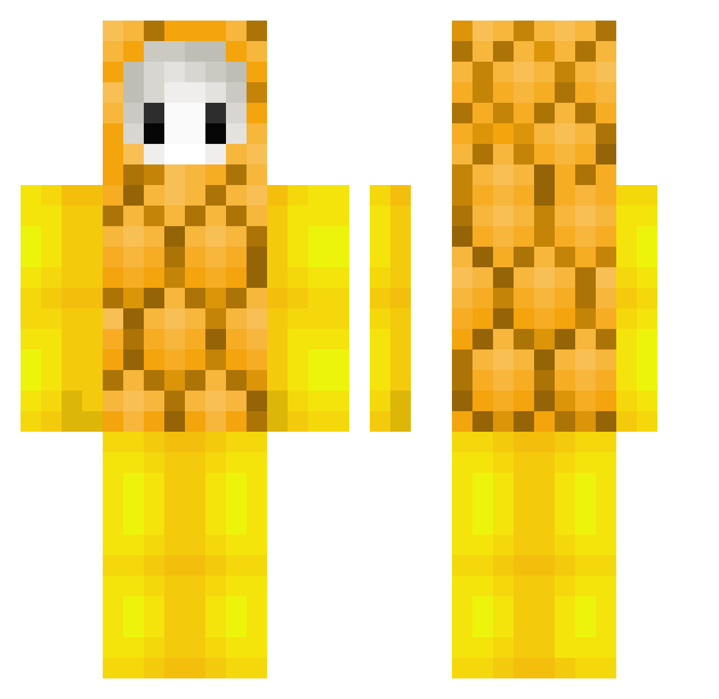 SoulReaper48 Minecraft skin, front and back view