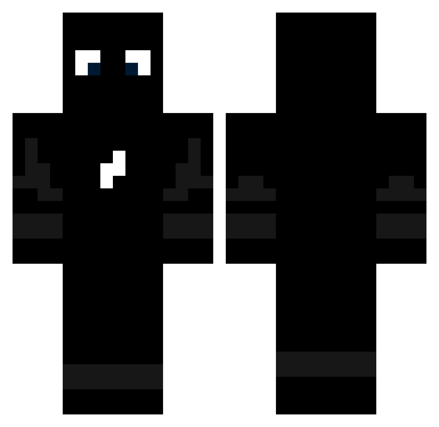 PhantomLiKE Minecraft skin, front and back view