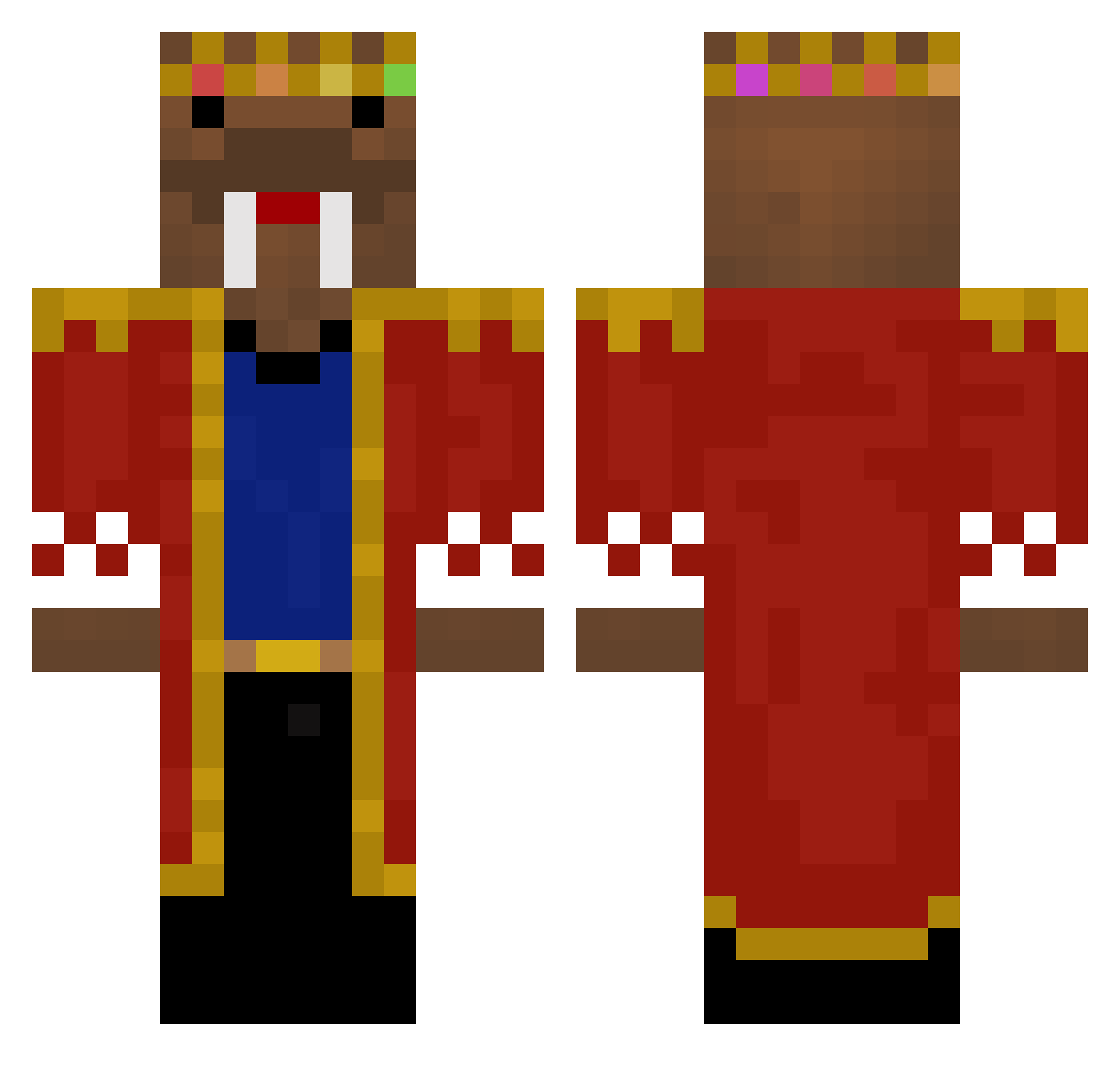 skydemand2004 Minecraft skin, front and back view