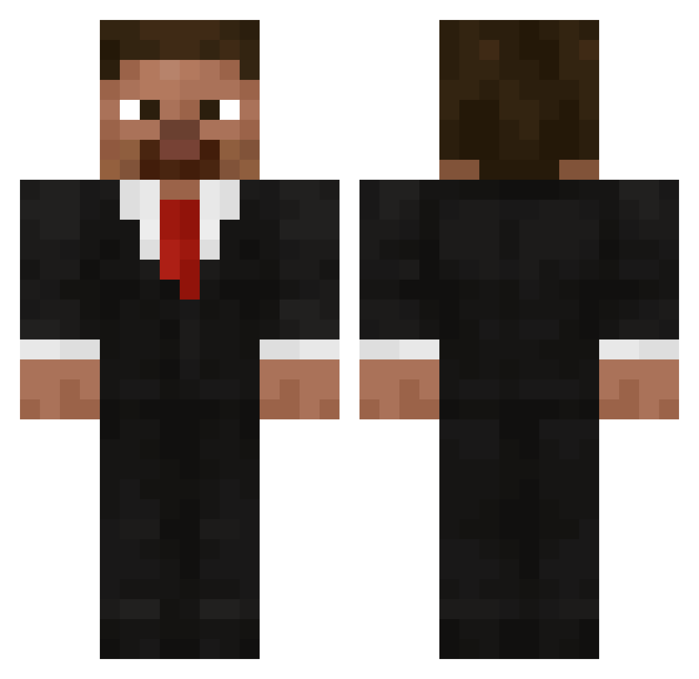 MarceloTinellii Minecraft skin, front and back view