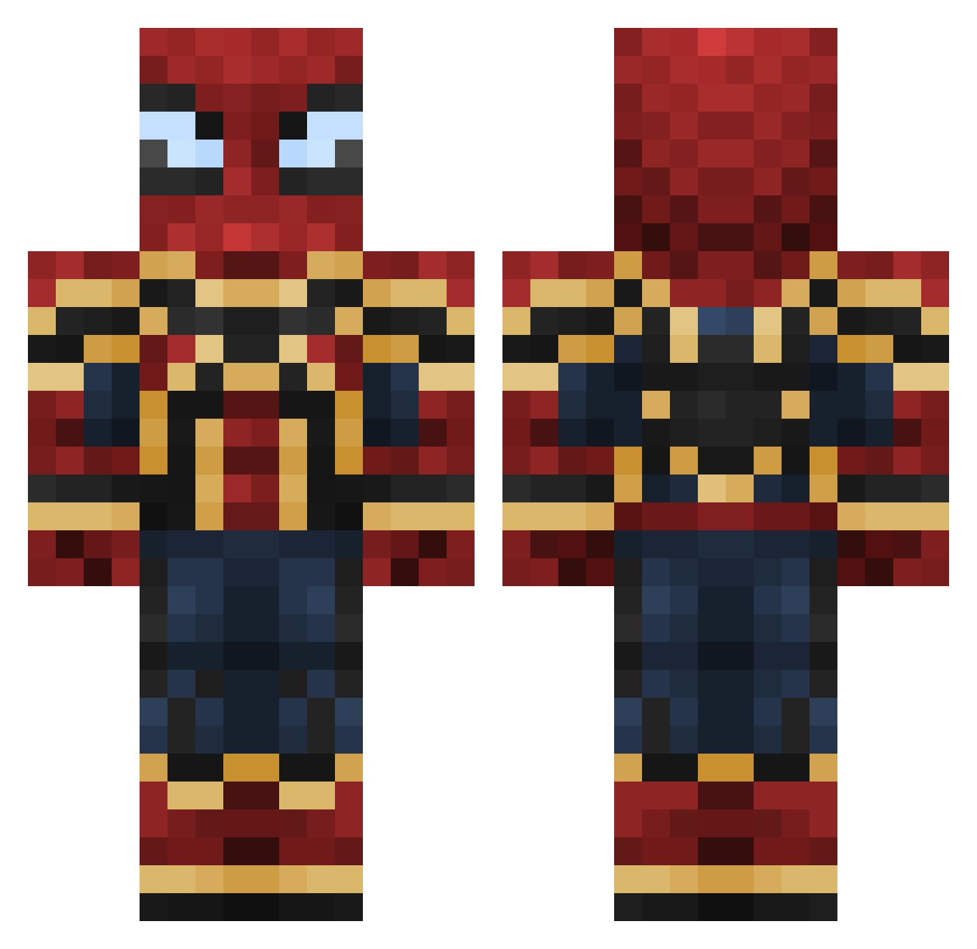 Percy_Jackson_10 Minecraft skin, front and back view
