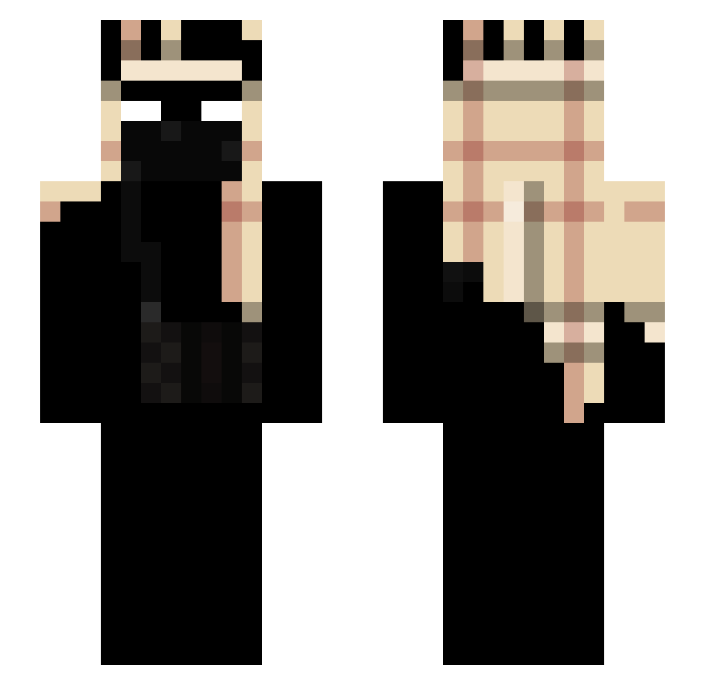 mercaditoou_ Minecraft skin, front and back view