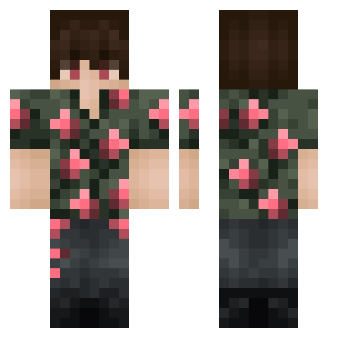 stepz_1326 Minecraft skin, front and back view