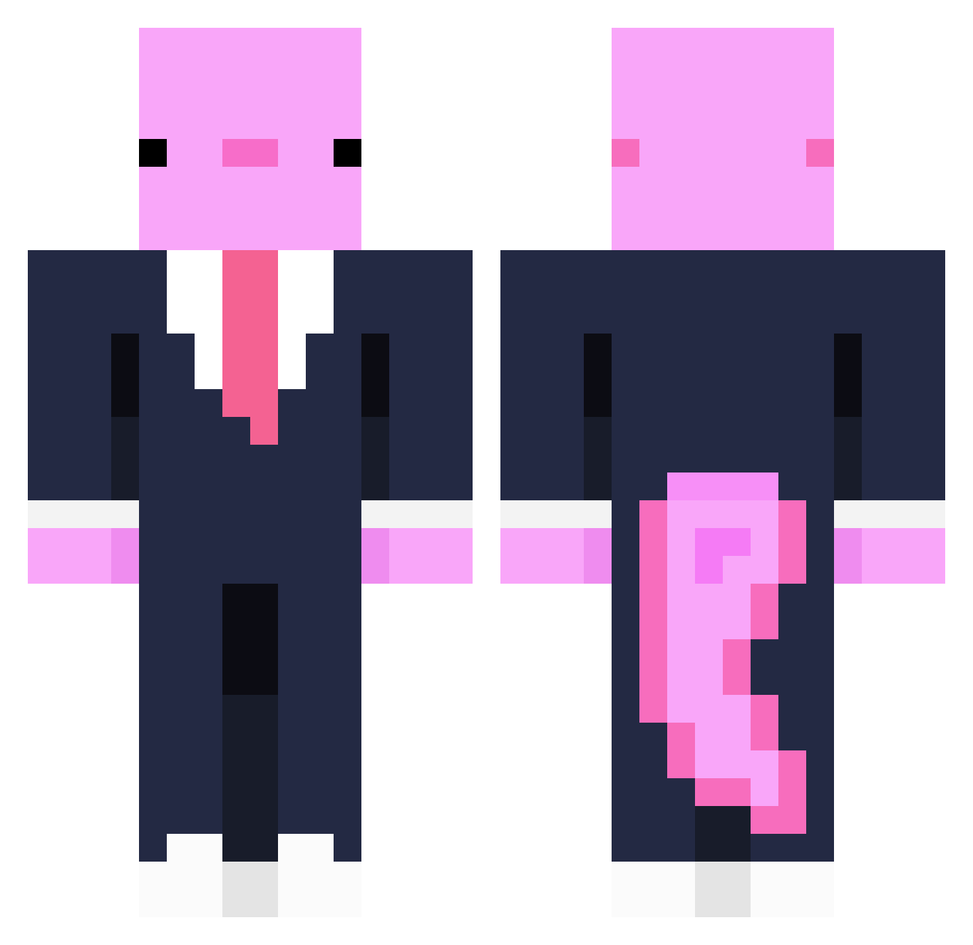 eglifile Minecraft skin, front and back view
