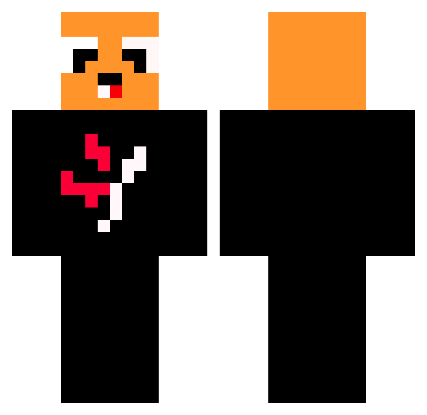 elLeongamer0044 Minecraft skin, front and back view