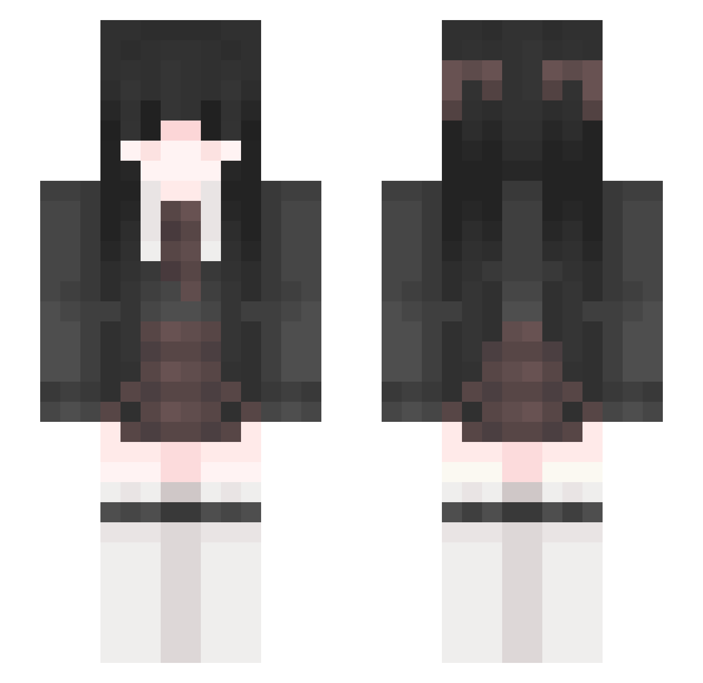 classicshotz Minecraft skin, front and back view
