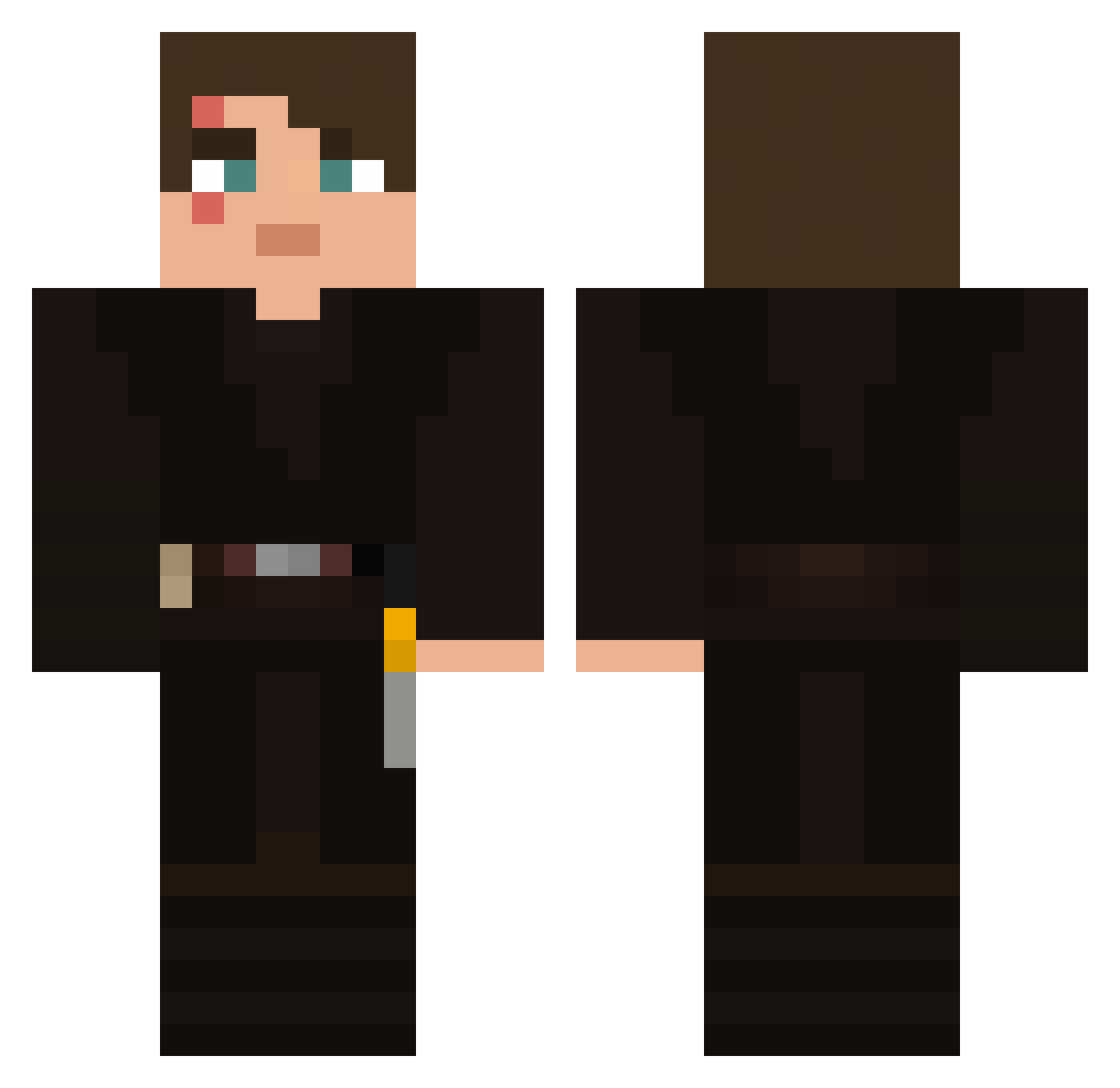 d3niz45 Minecraft skin, front and back view