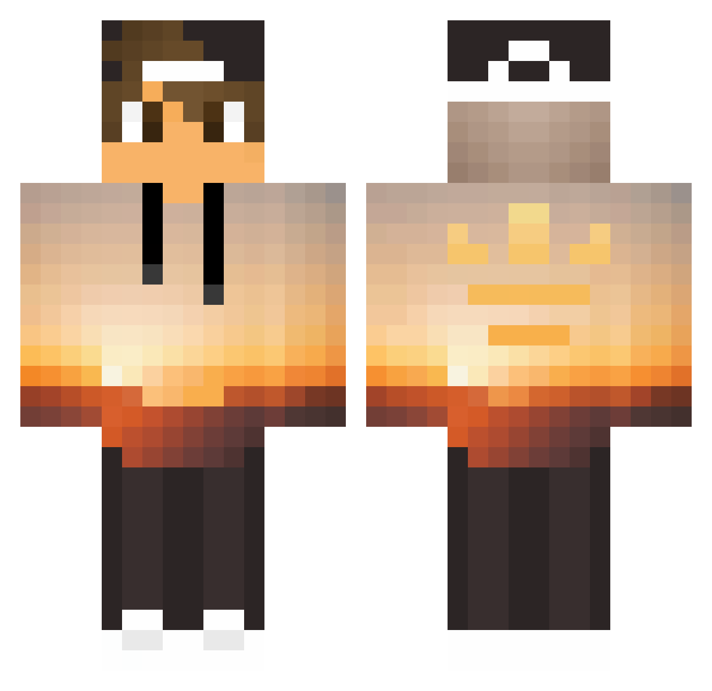 Sjoerd_BMX Minecraft skin, front and back view