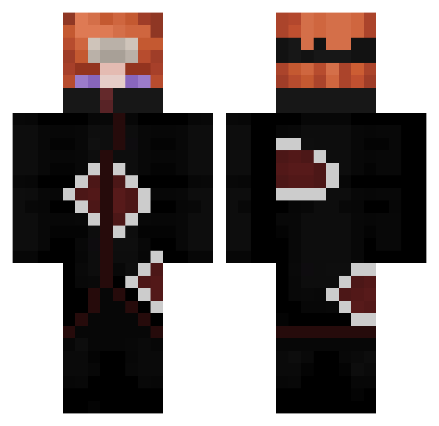 BeachBoy_ Minecraft skin, front and back view