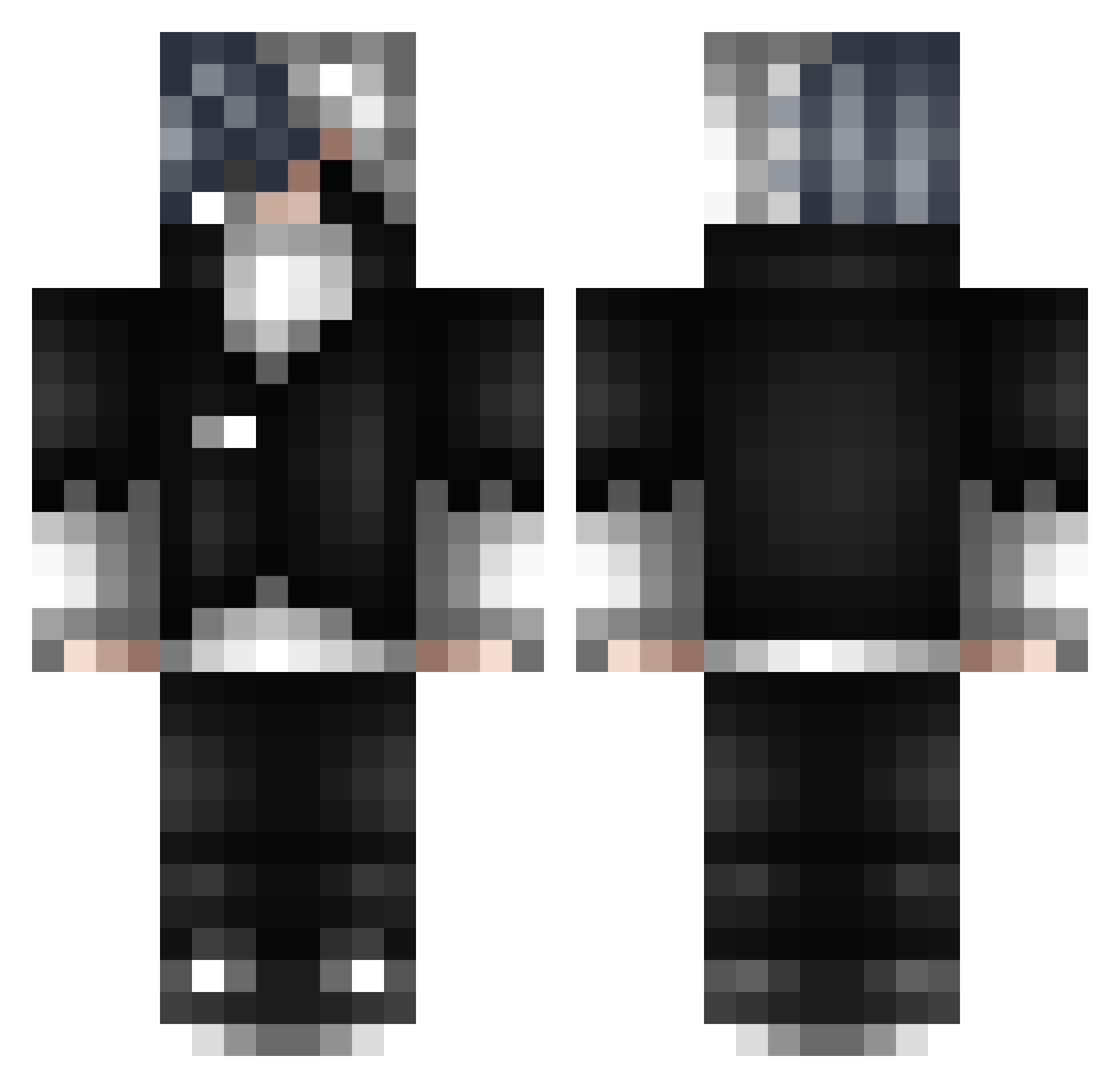 glock19gen5fr Minecraft skin, front and back view