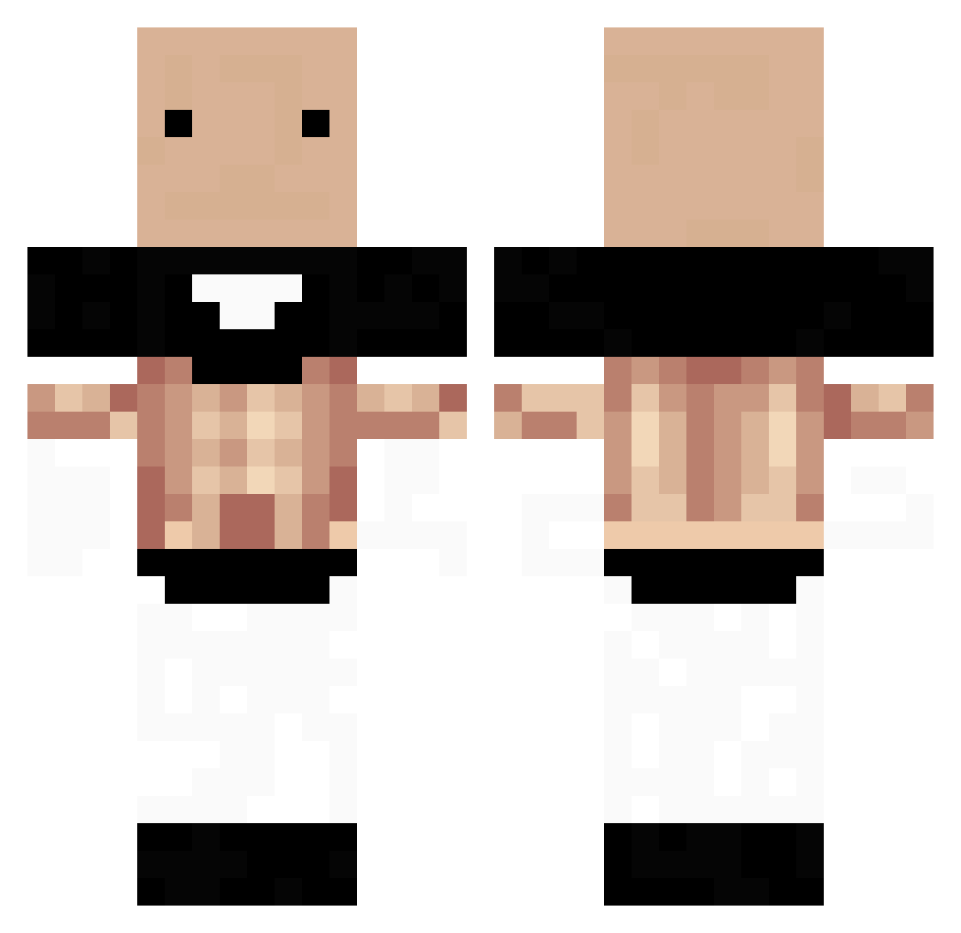 Vlagem Minecraft skin, front and back view