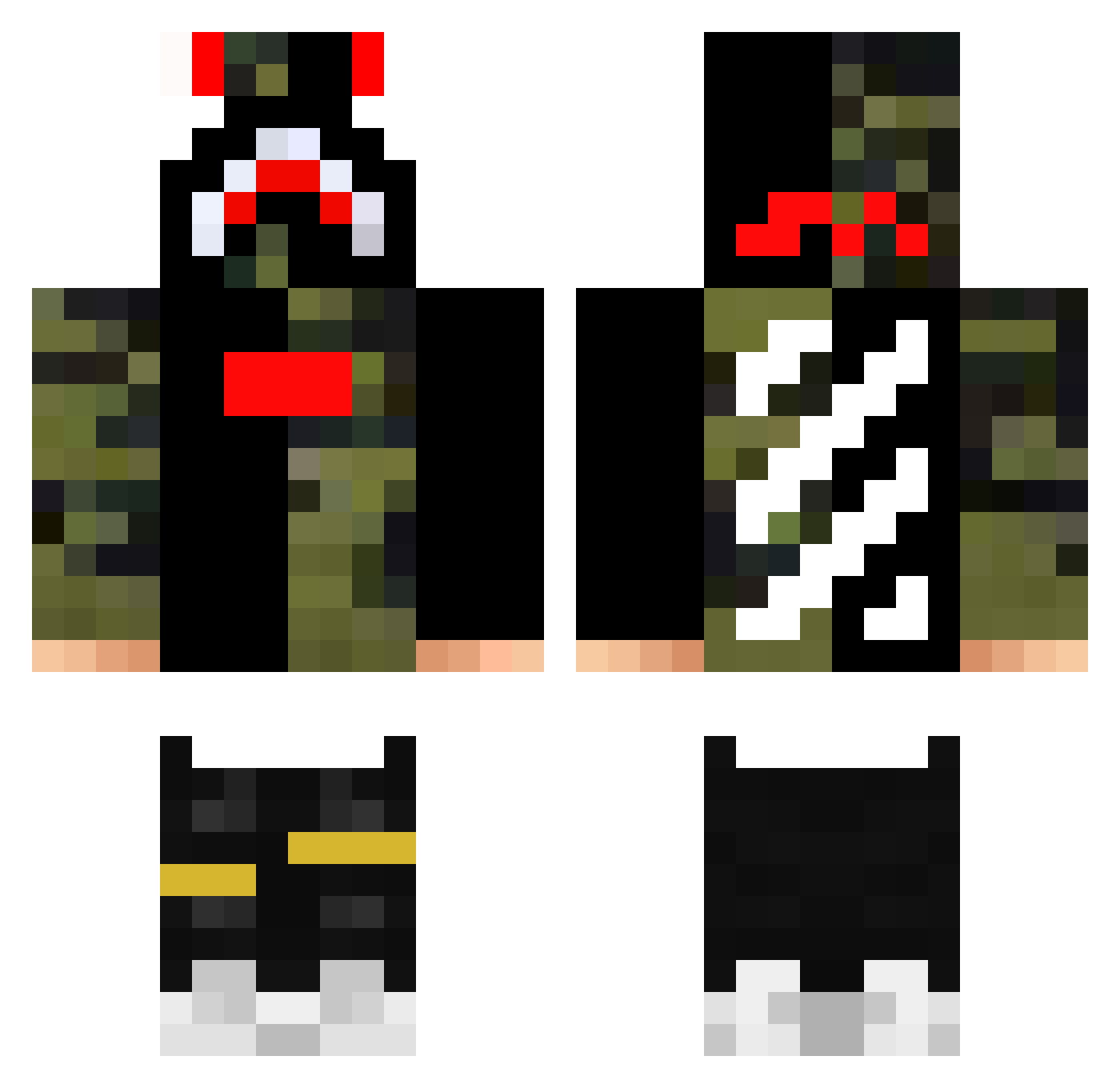 GetCurved_ Minecraft skin, front and back view