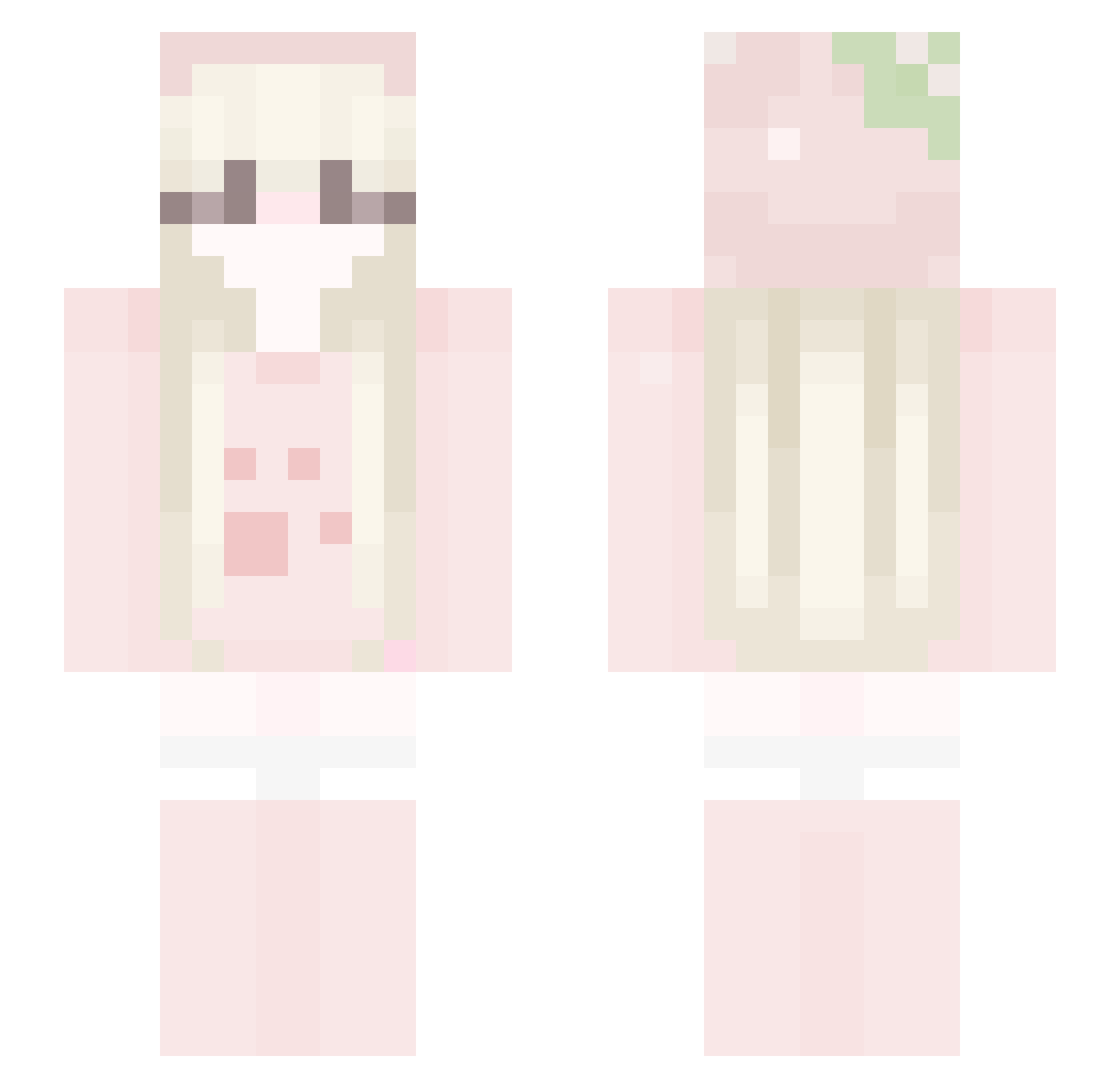 congeniality Minecraft skin, front and back view