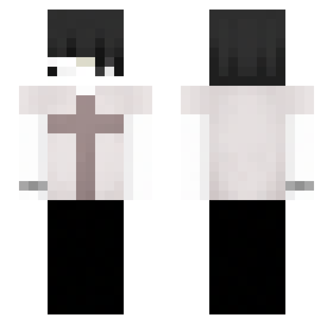 PumpiDunkiOn Minecraft skin, front and back view